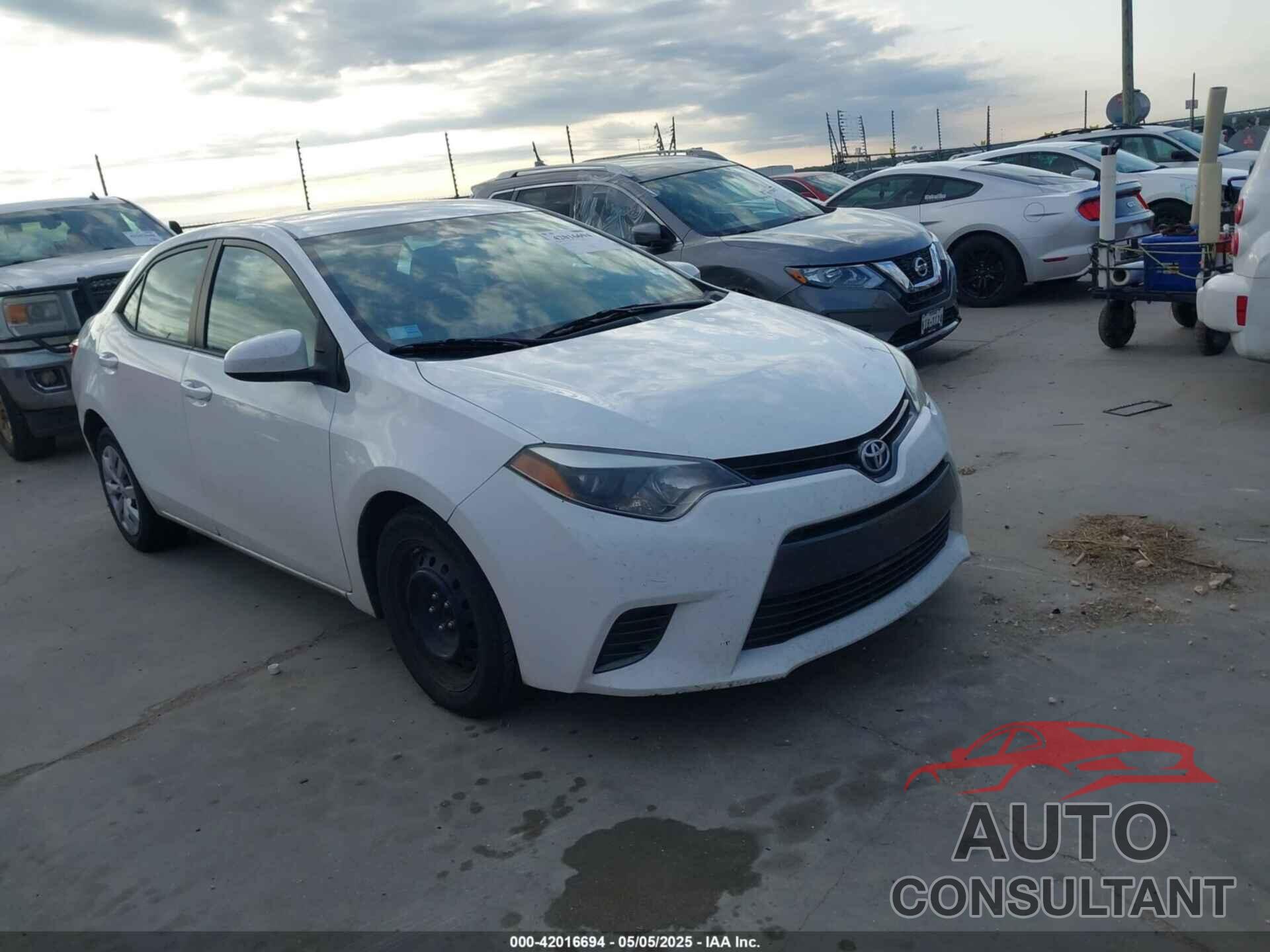 TOYOTA COROLLA 2016 - 2T1BURHE1GC670299