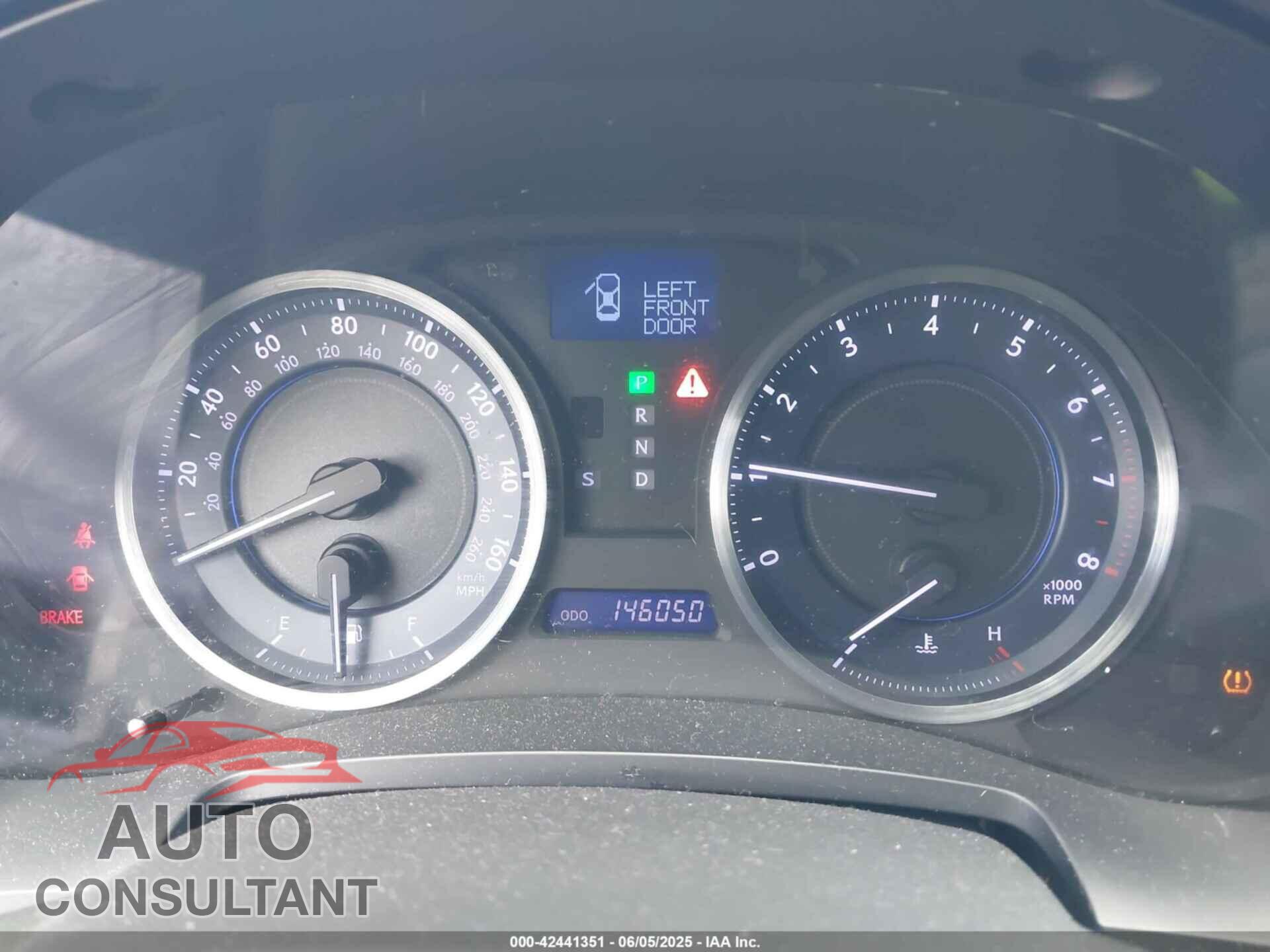 LEXUS IS 250 2011 - JTHBF5C22B5131937