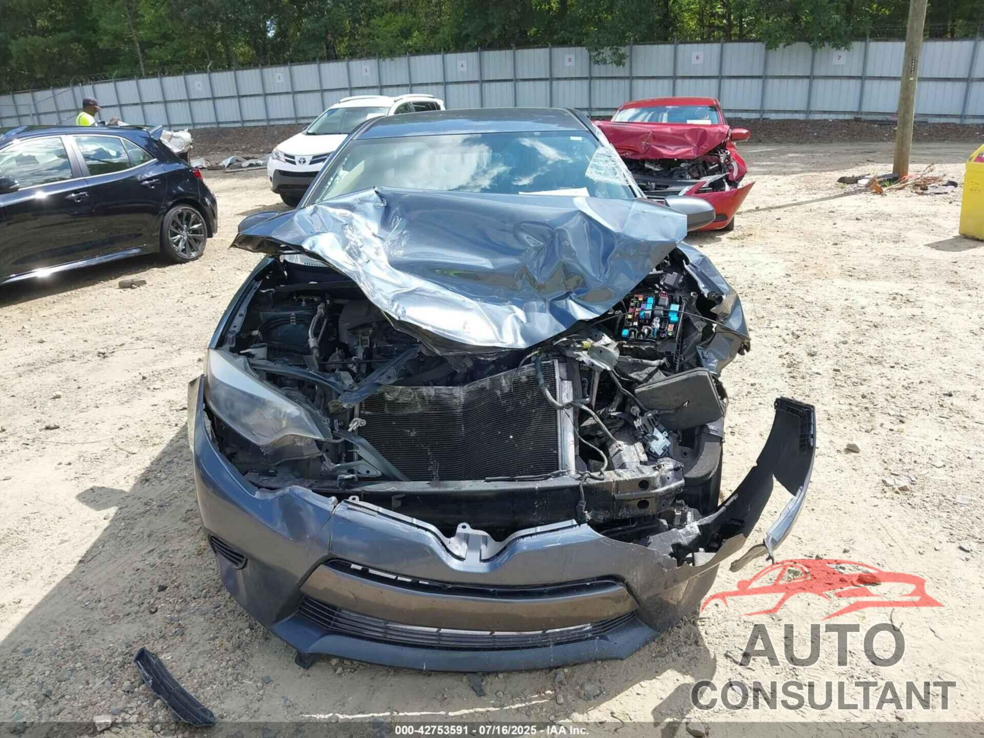 TOYOTA COROLLA 2016 - 2T1BURHE2GC558546