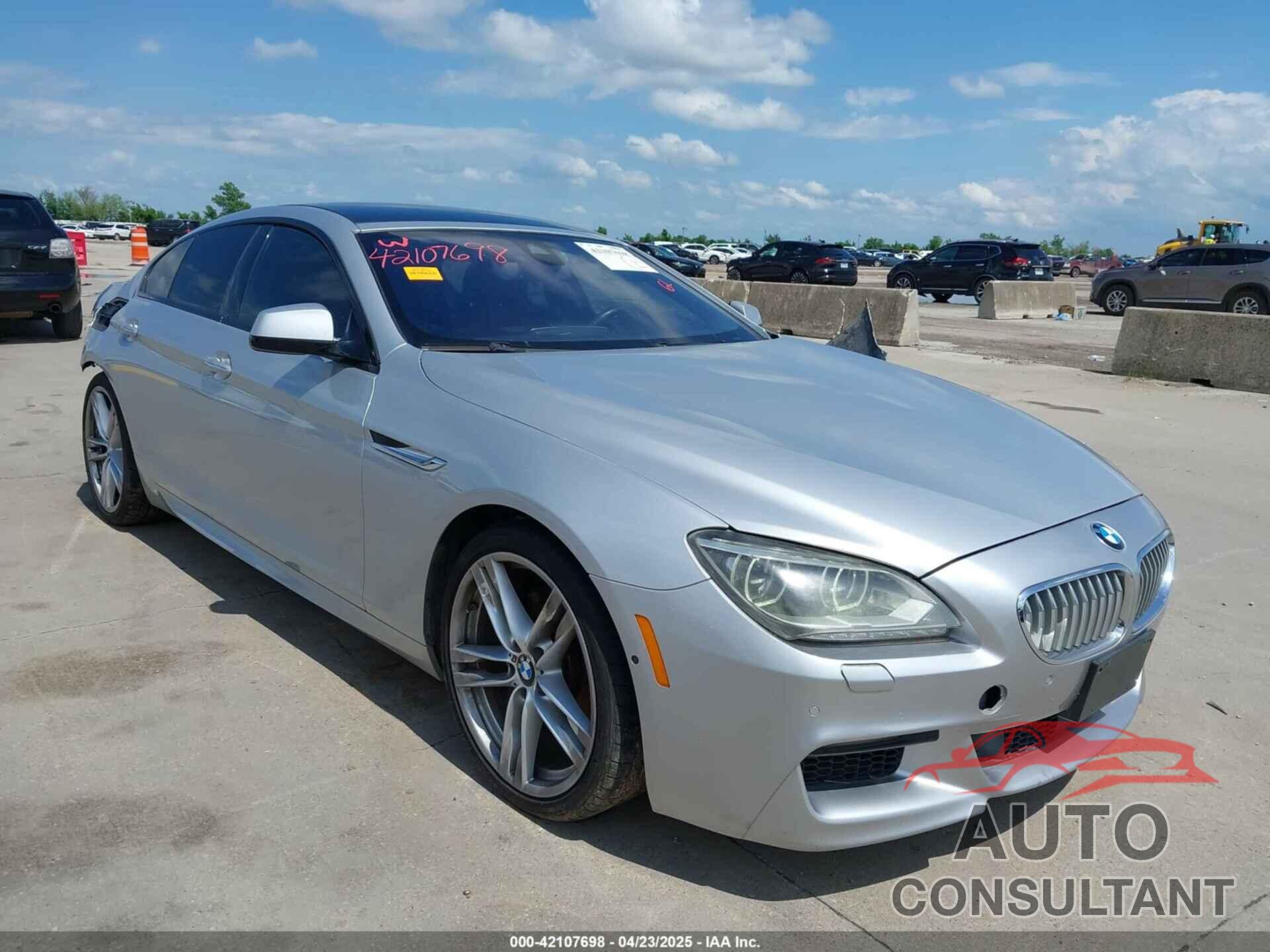 BMW 650I GRAN COUPE 2015 - WBA6B2C55FGB99196