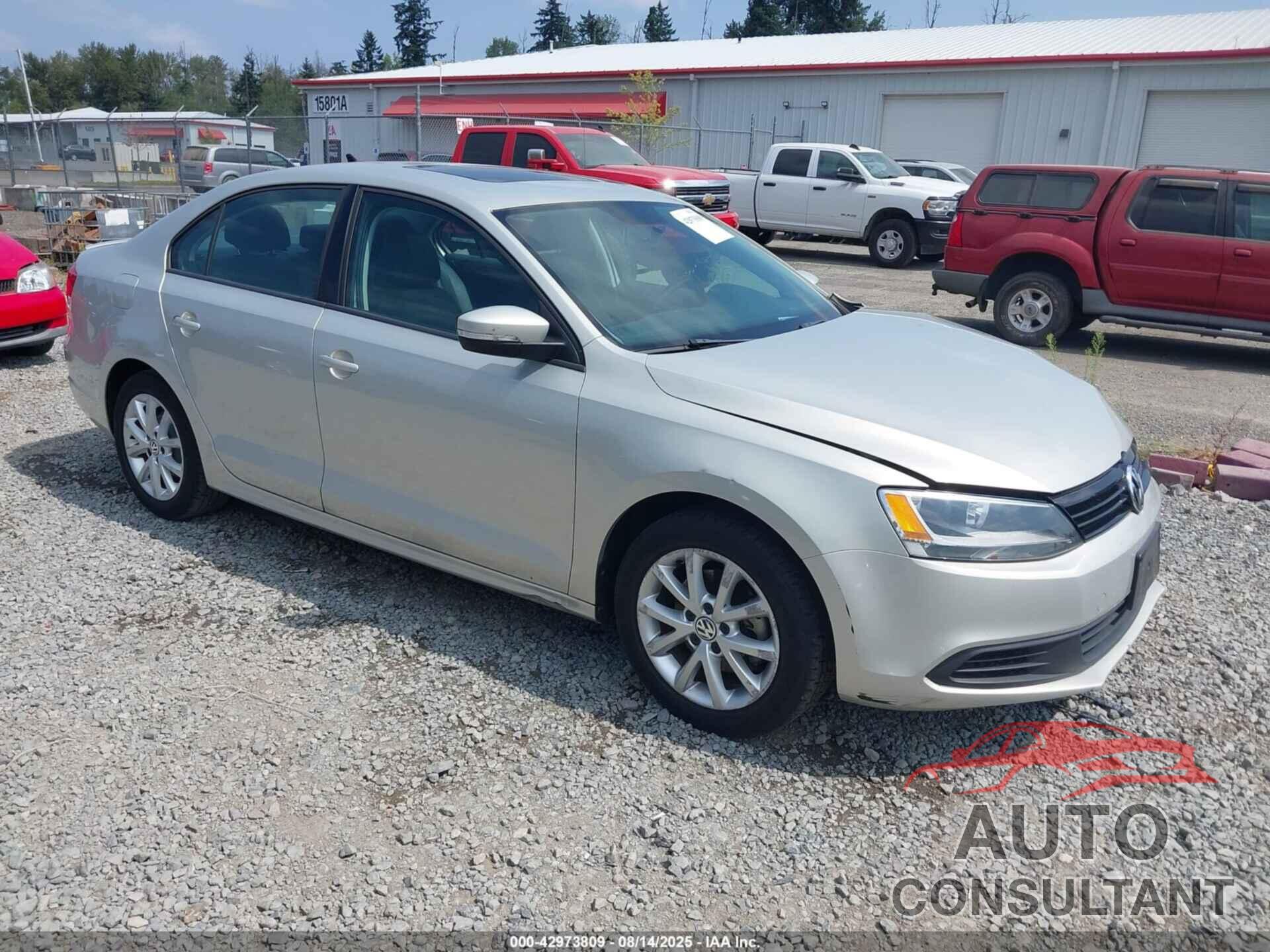 VOLKSWAGEN JETTA 2012 - 3VWDP7AJ2CM303244