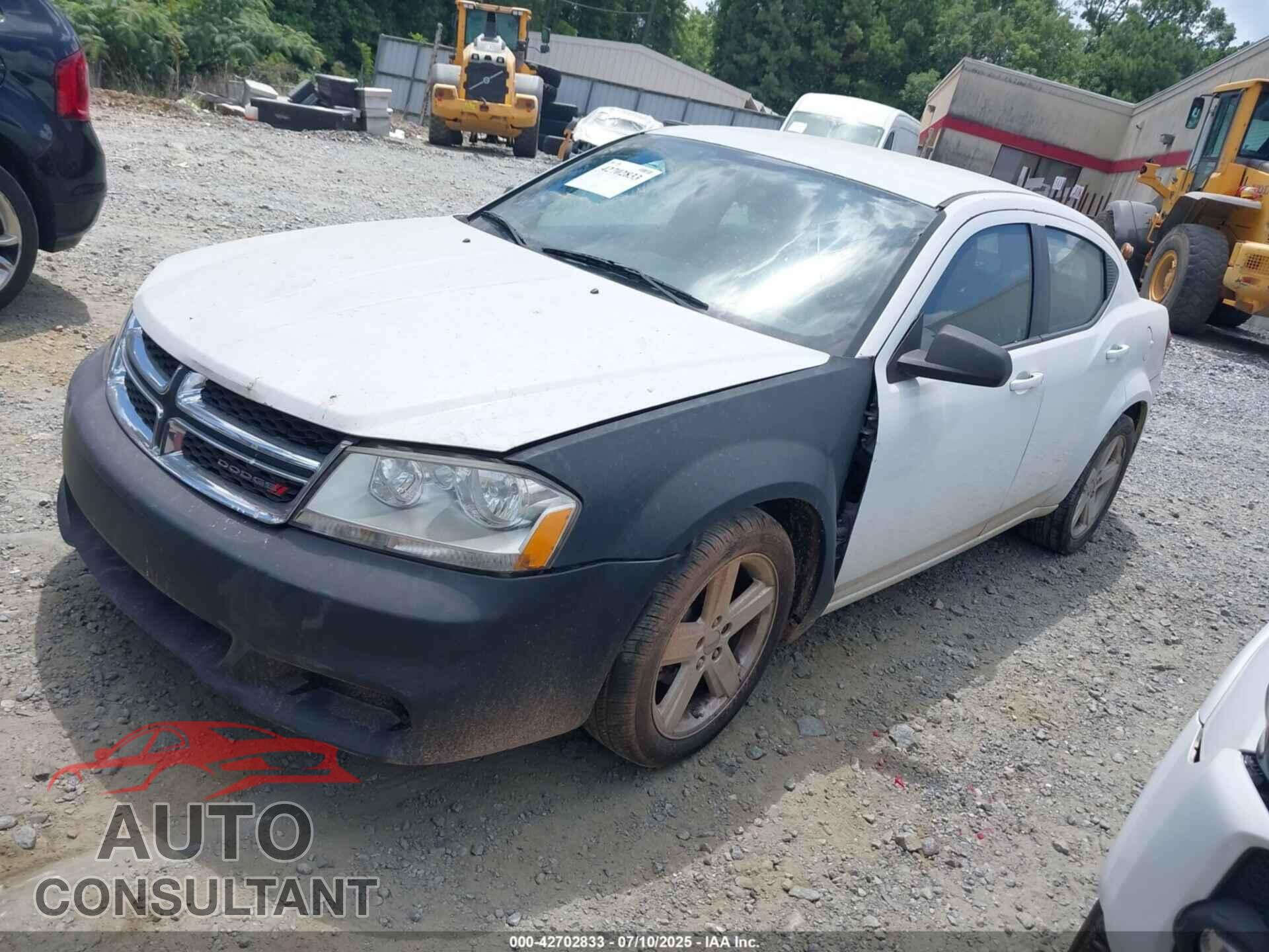 DODGE AVENGER 2013 - 1C3CDZCB1DN708483