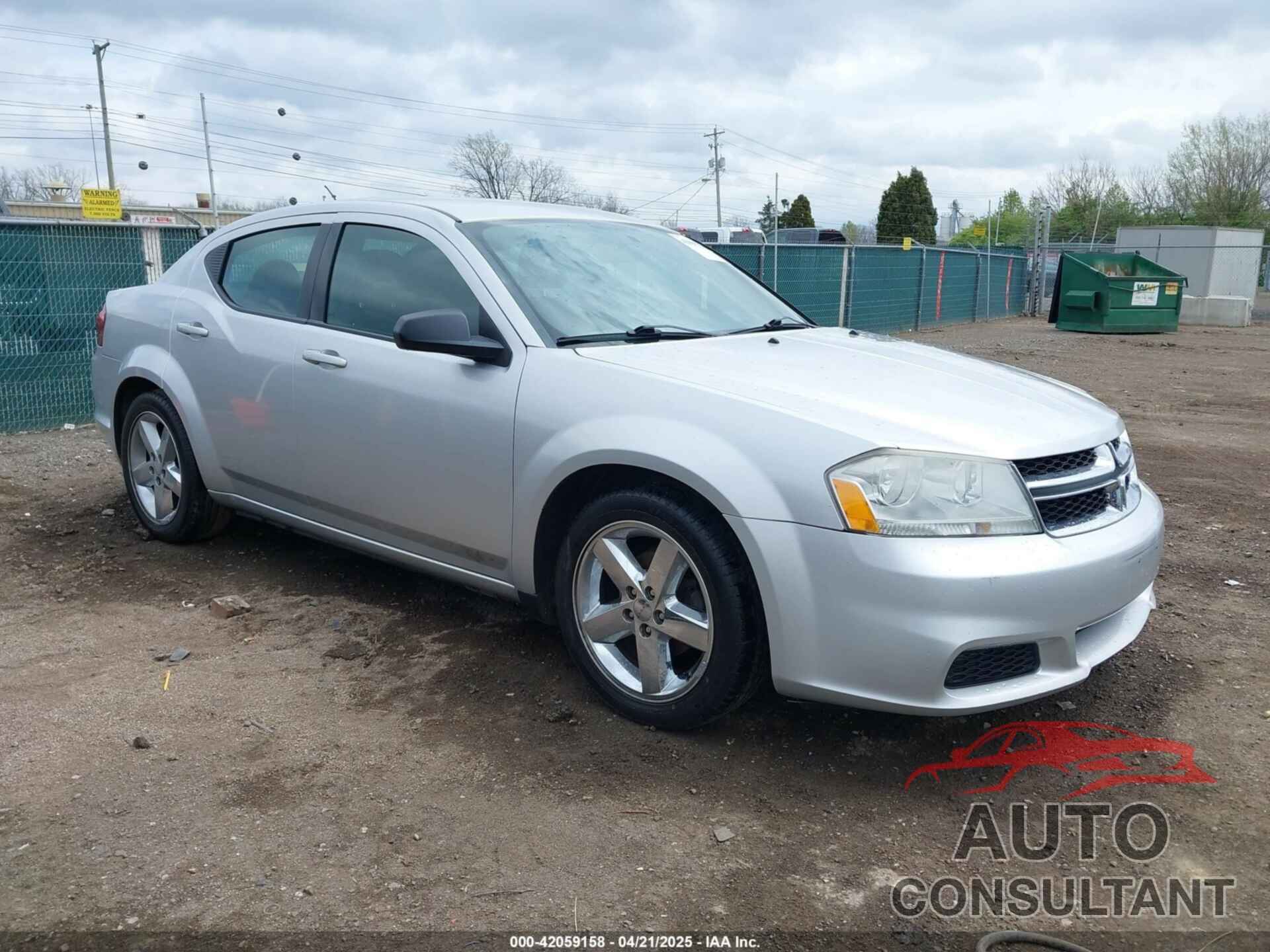DODGE AVENGER 2012 - 1C3CDZAB3CN324335