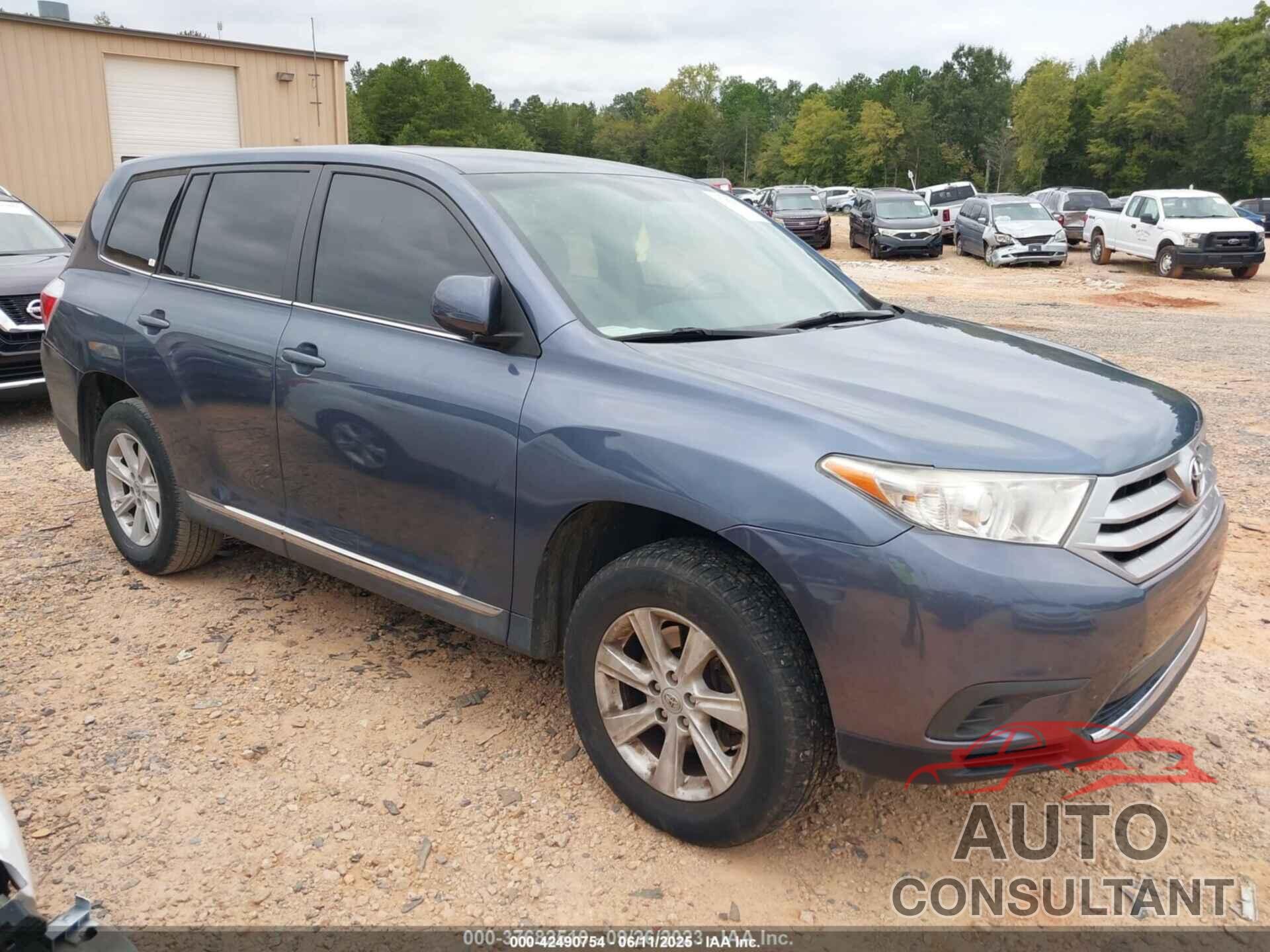 TOYOTA HIGHLANDER 2013 - 5TDZA3EH8DS042584