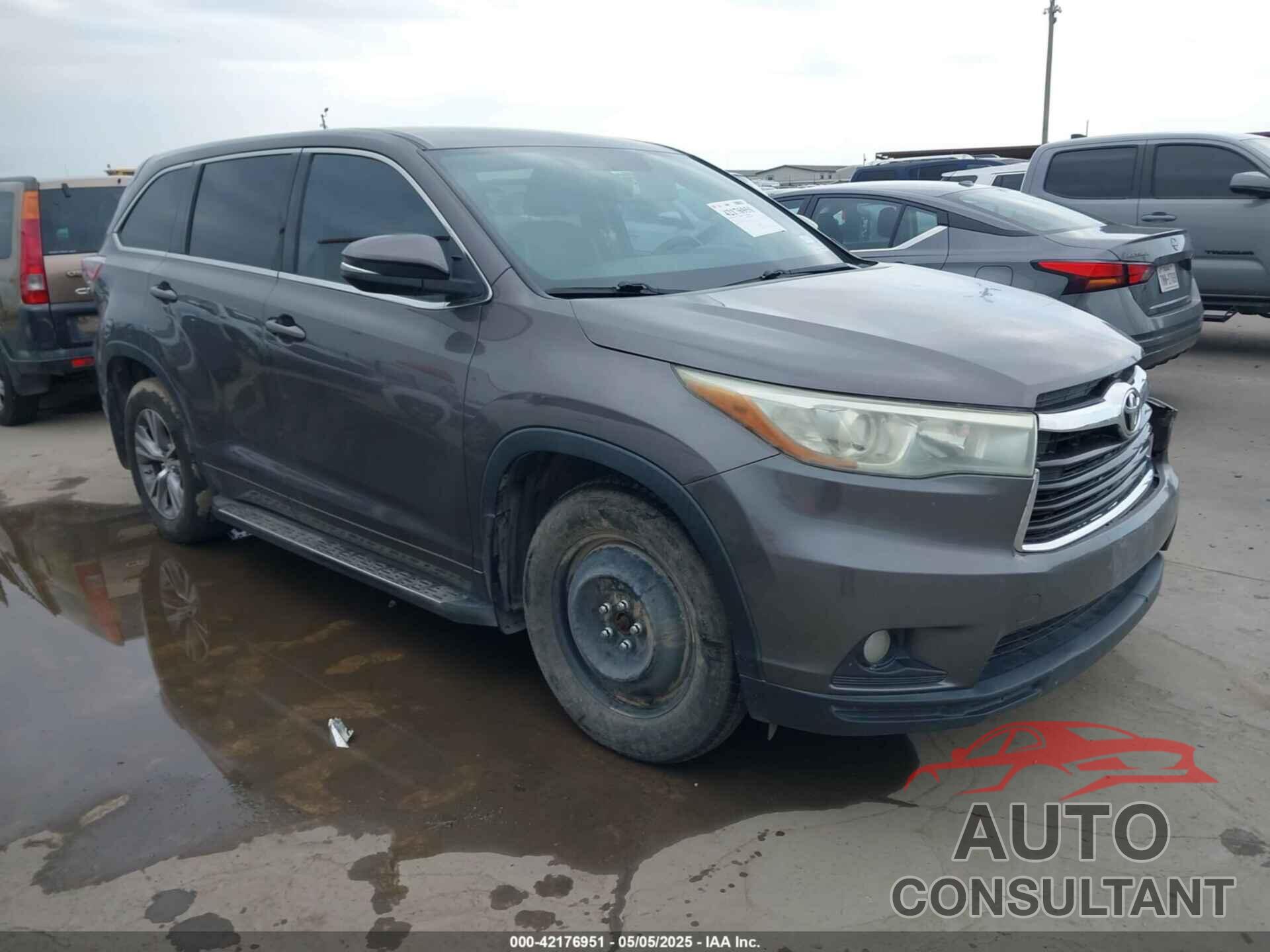 TOYOTA HIGHLANDER 2015 - 5TDZKRFH3FS051808