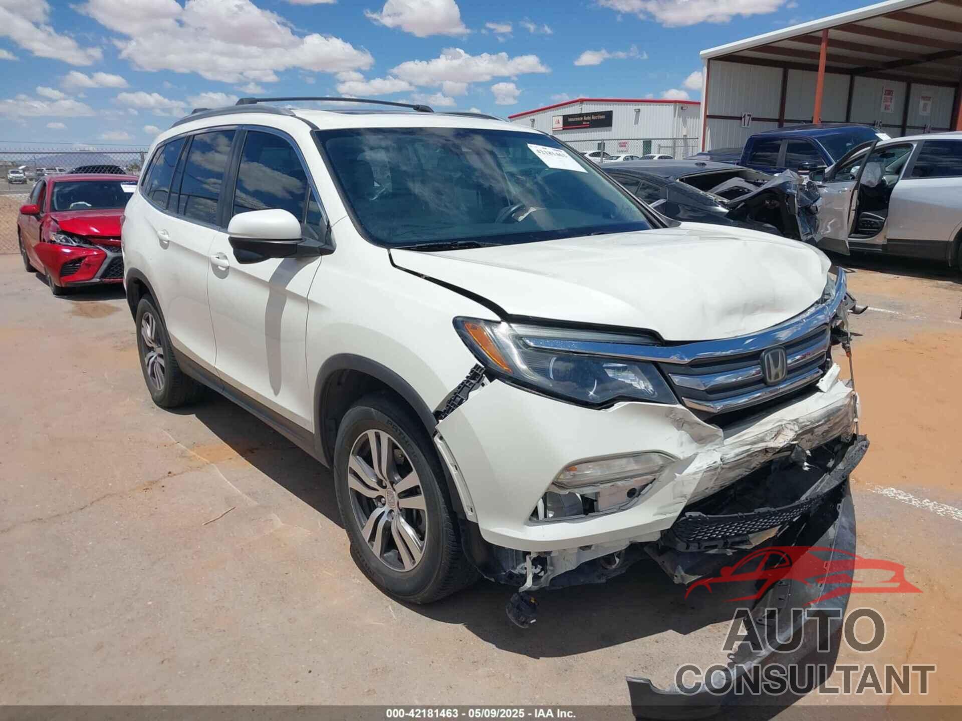HONDA PILOT 2016 - 5FNYF6H60GB034903