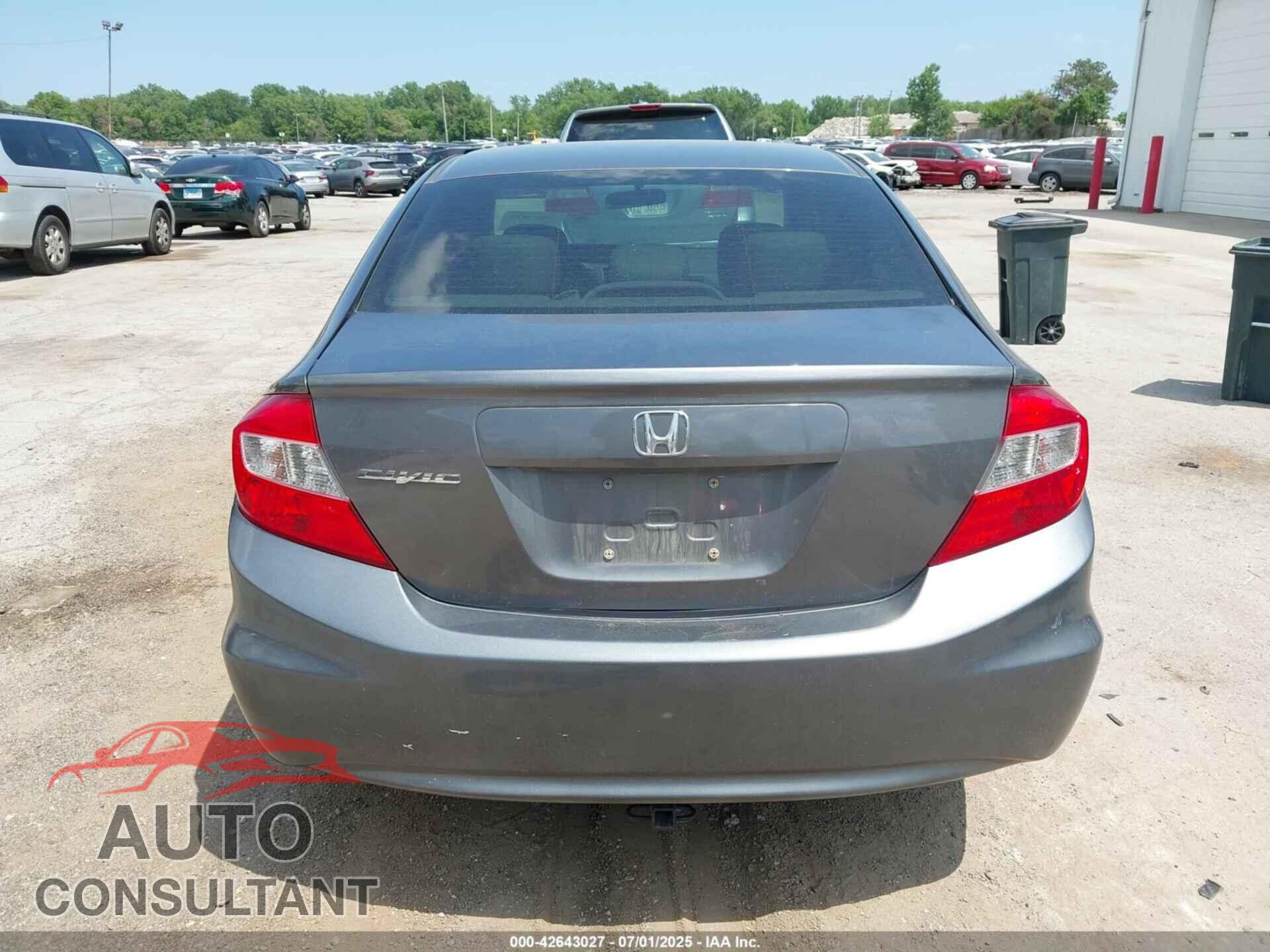 HONDA CIVIC 2012 - 19XFB2F90CE009444