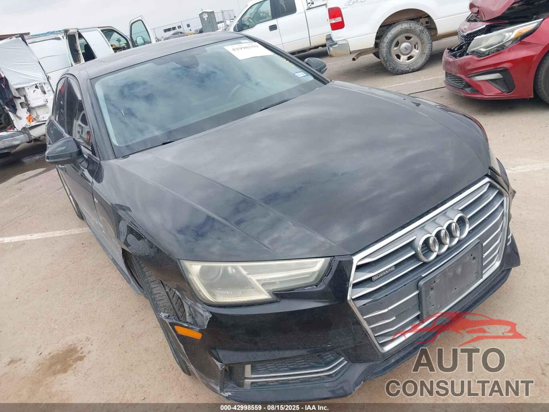 AUDI A4 2018 - WAUDNAF42JN009917