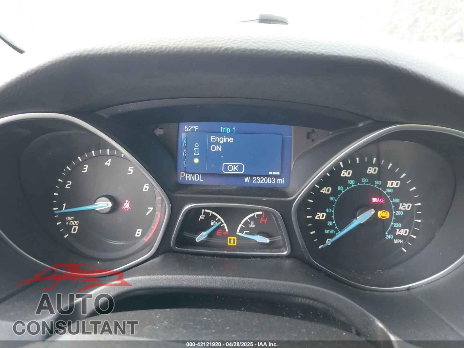 FORD FOCUS 2013 - 1FADP3F28DL255948