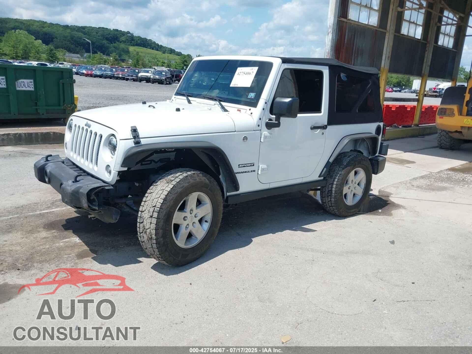 JEEP WRANGLER 2017 - 1C4AJWAG3HL540257