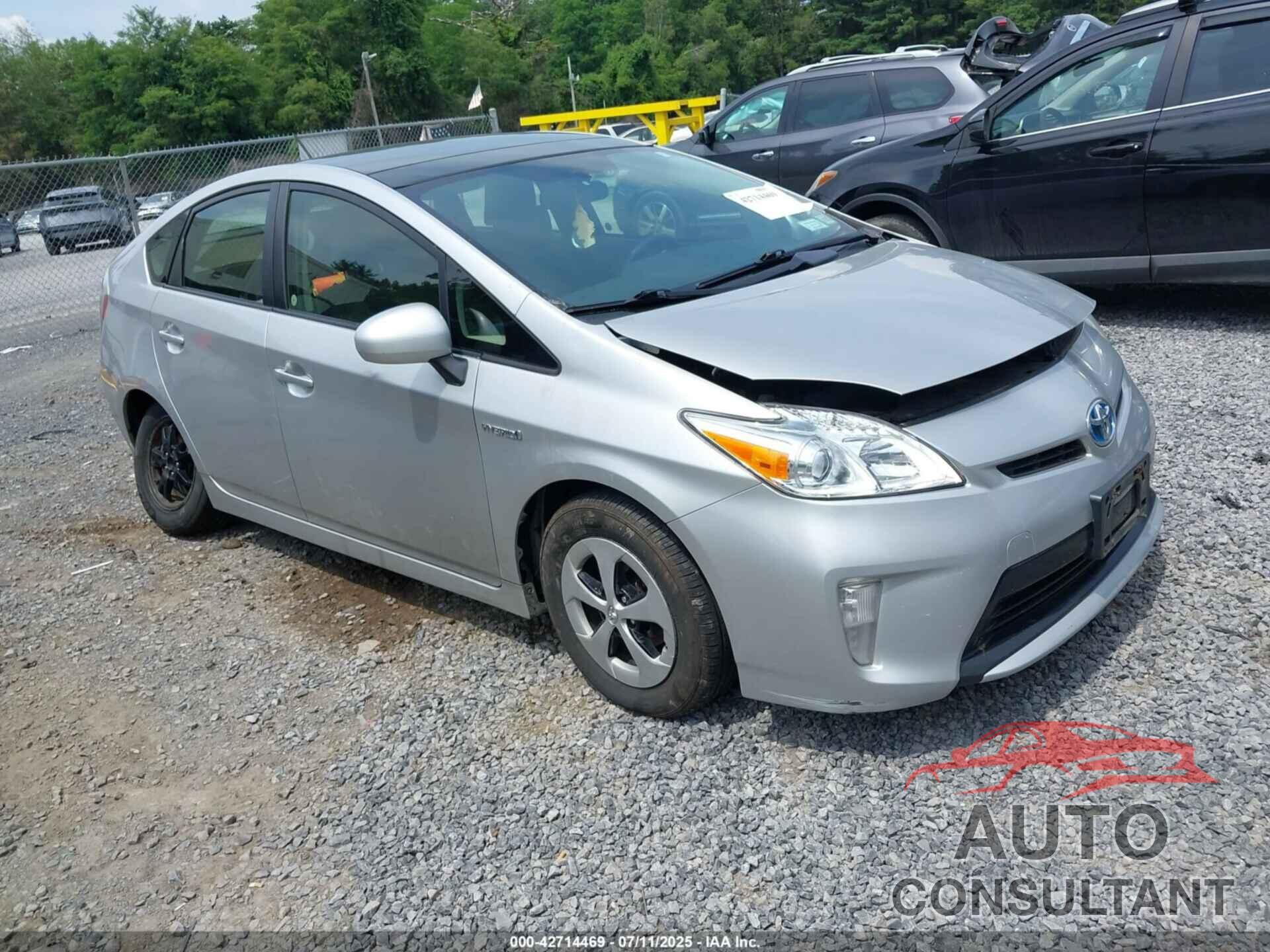 TOYOTA PRIUS 2012 - JTDKN3DU5C1545036