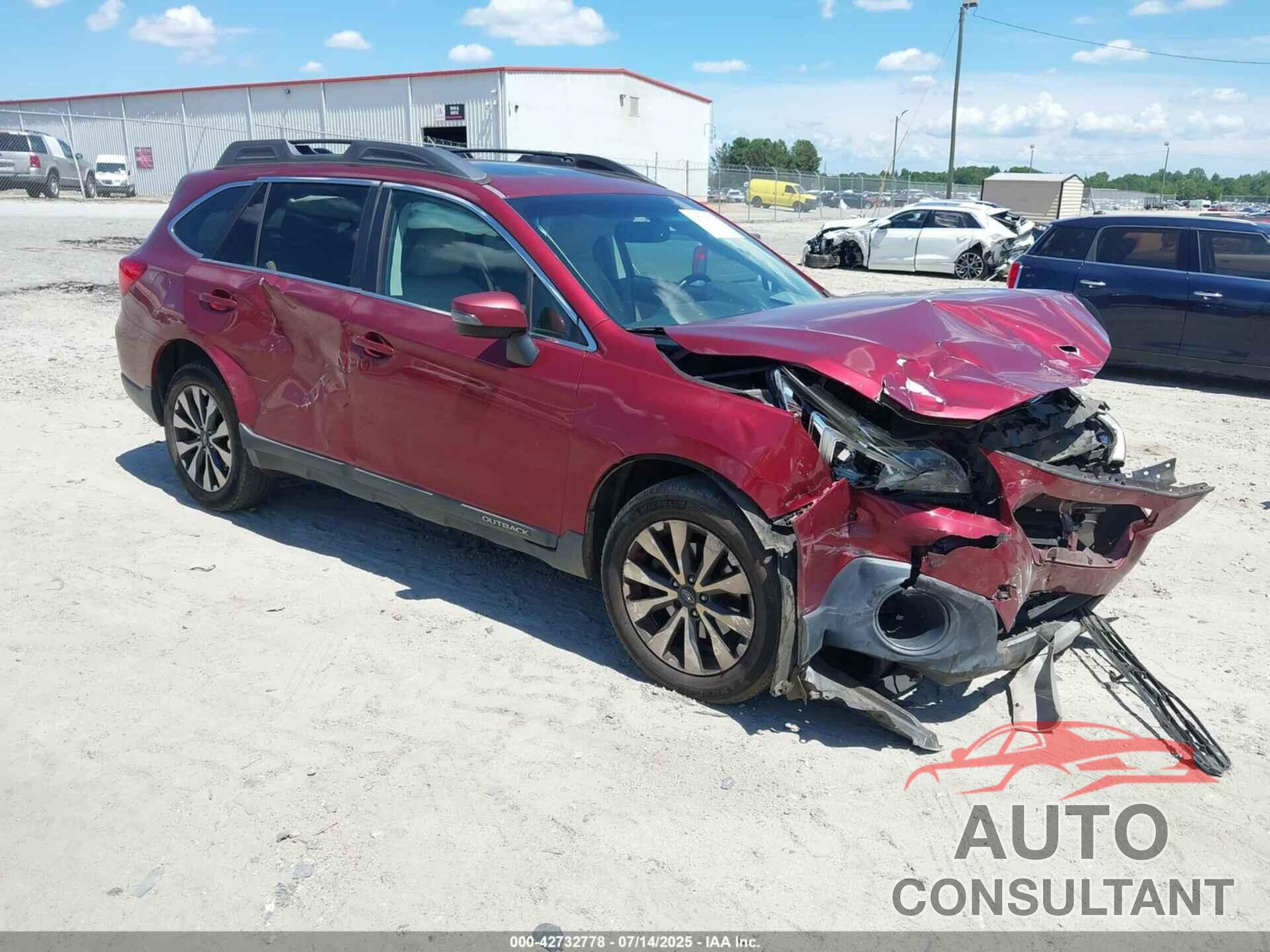 SUBARU OUTBACK 2016 - 4S4BSBLC9G3339591