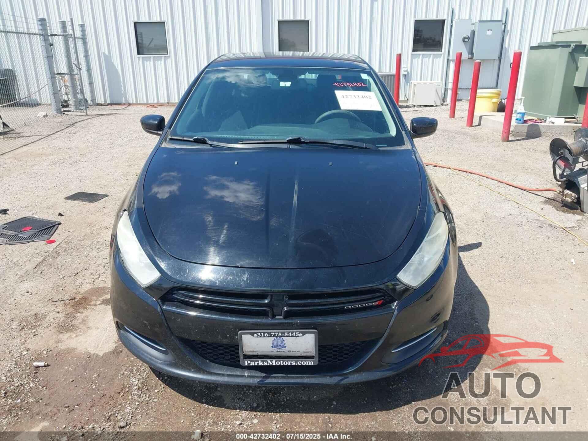 DODGE DART 2016 - 1C3CDFAAXGD570882