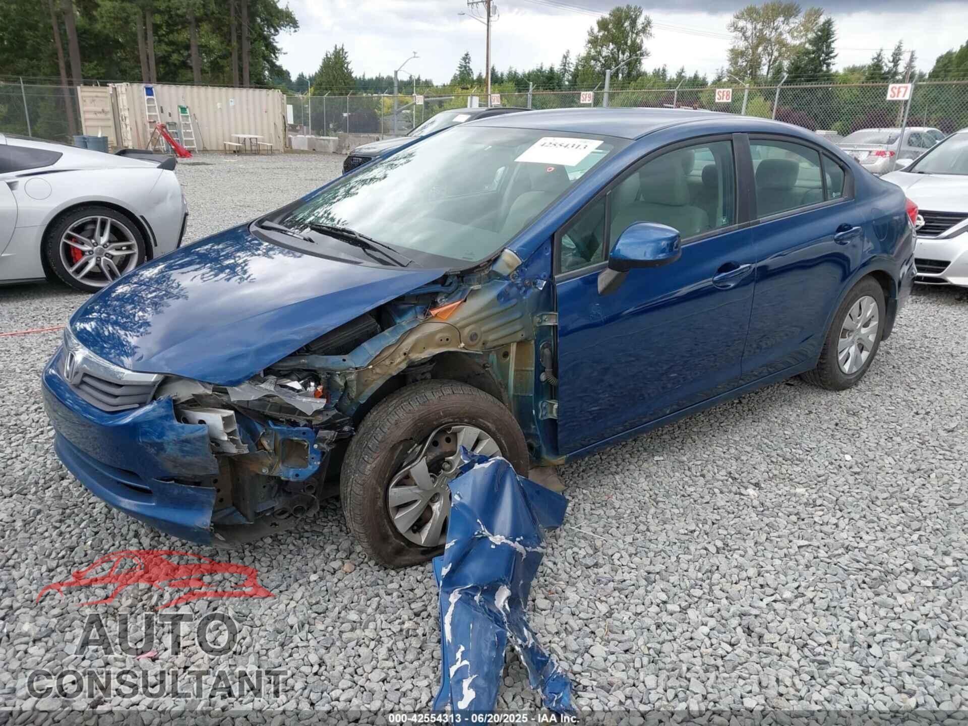 HONDA CIVIC 2012 - 19XFB2F59CE304782