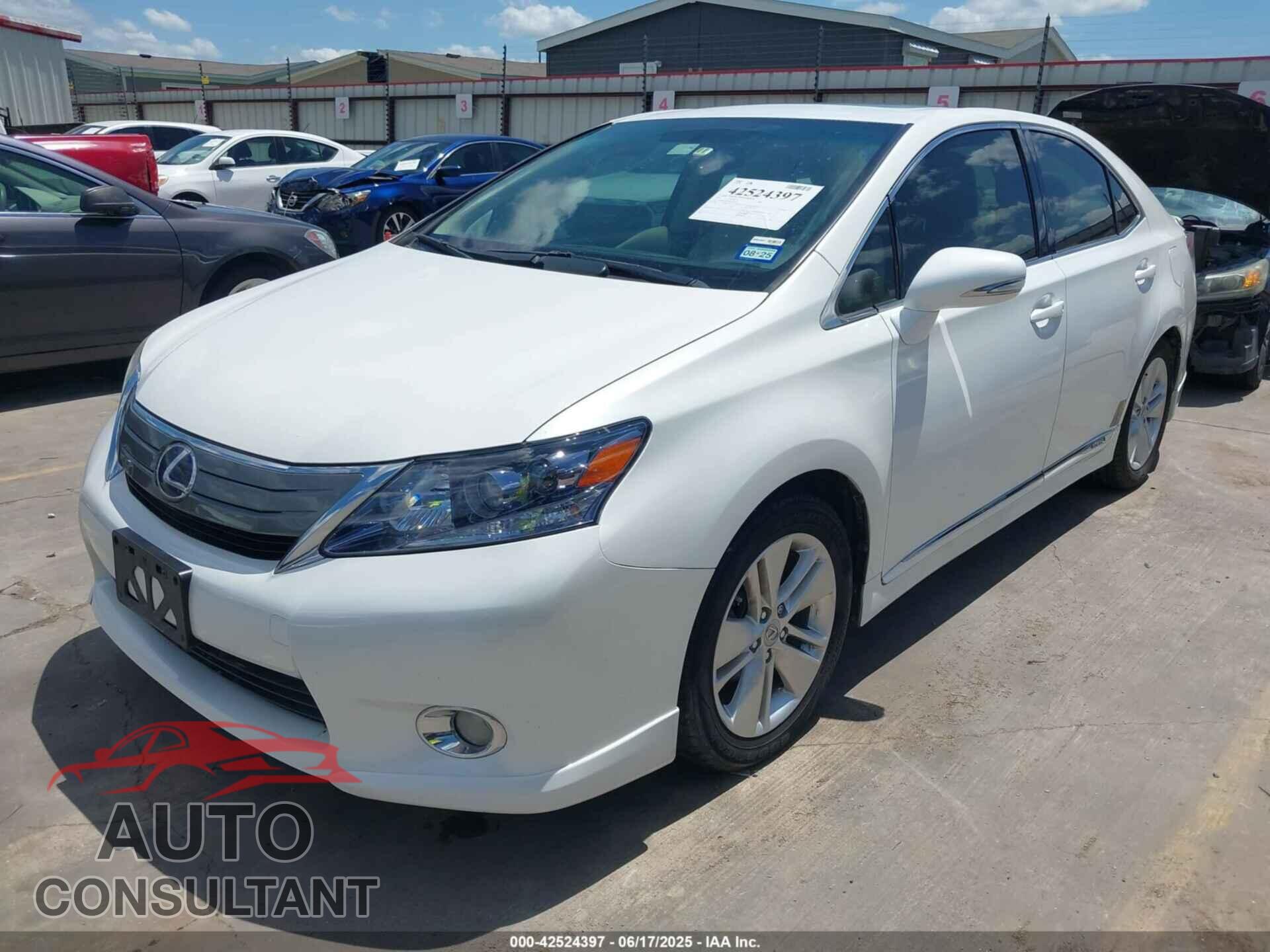LEXUS HS 250H 2011 - JTHBB1BA9B2046995