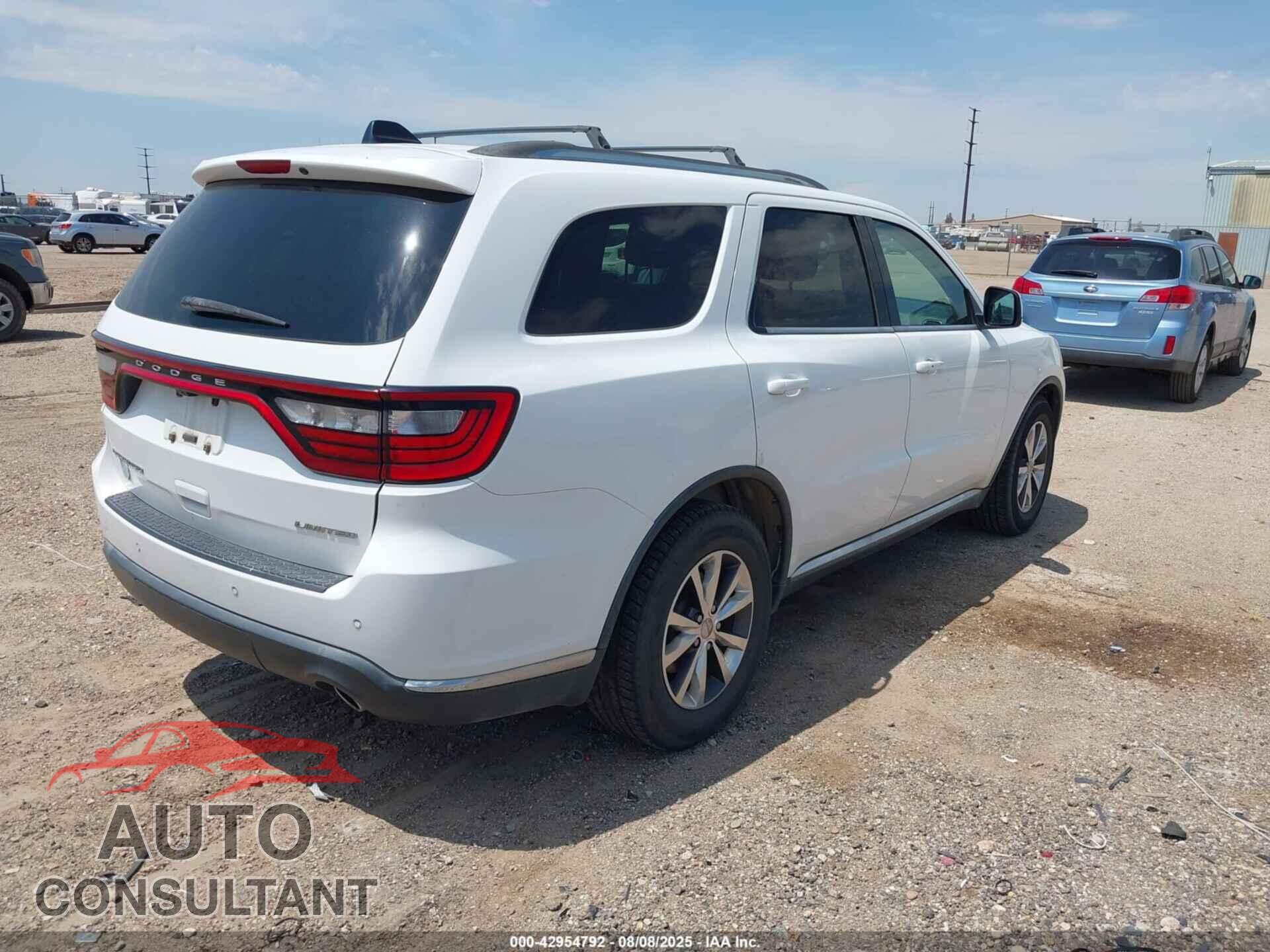 DODGE DURANGO 2016 - 1C4RDHDG8GC432779