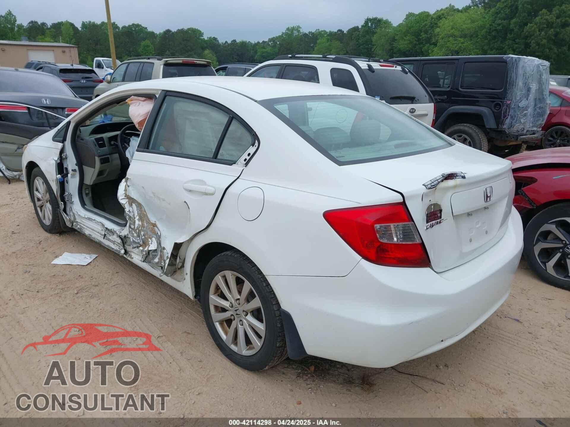 HONDA CIVIC 2012 - 2HGFB2F98CH506487
