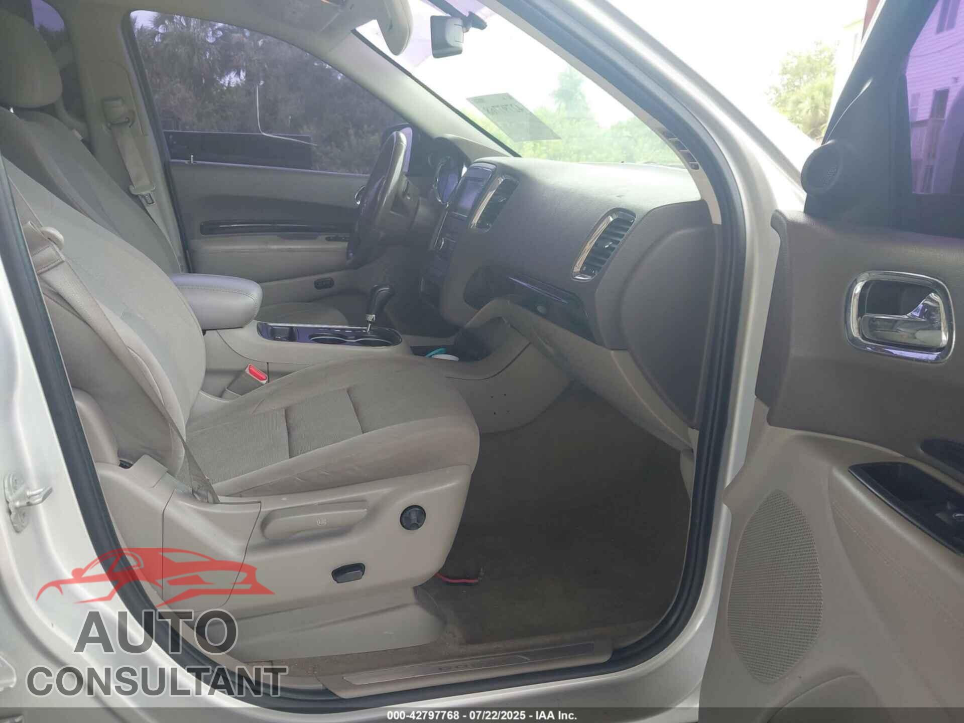 DODGE DURANGO 2012 - 1C4RDJDG9CC129480