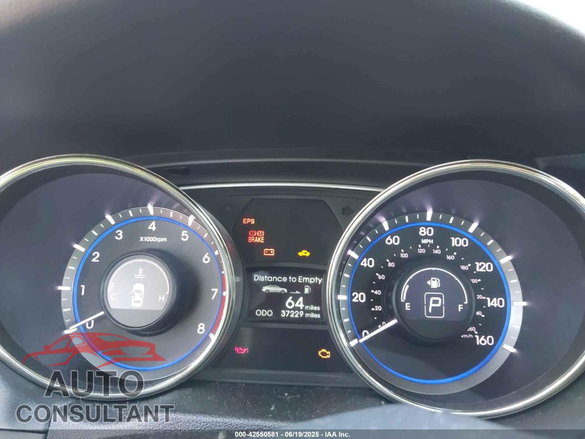 HYUNDAI SONATA 2012 - 5NPEC4AC7CH415496