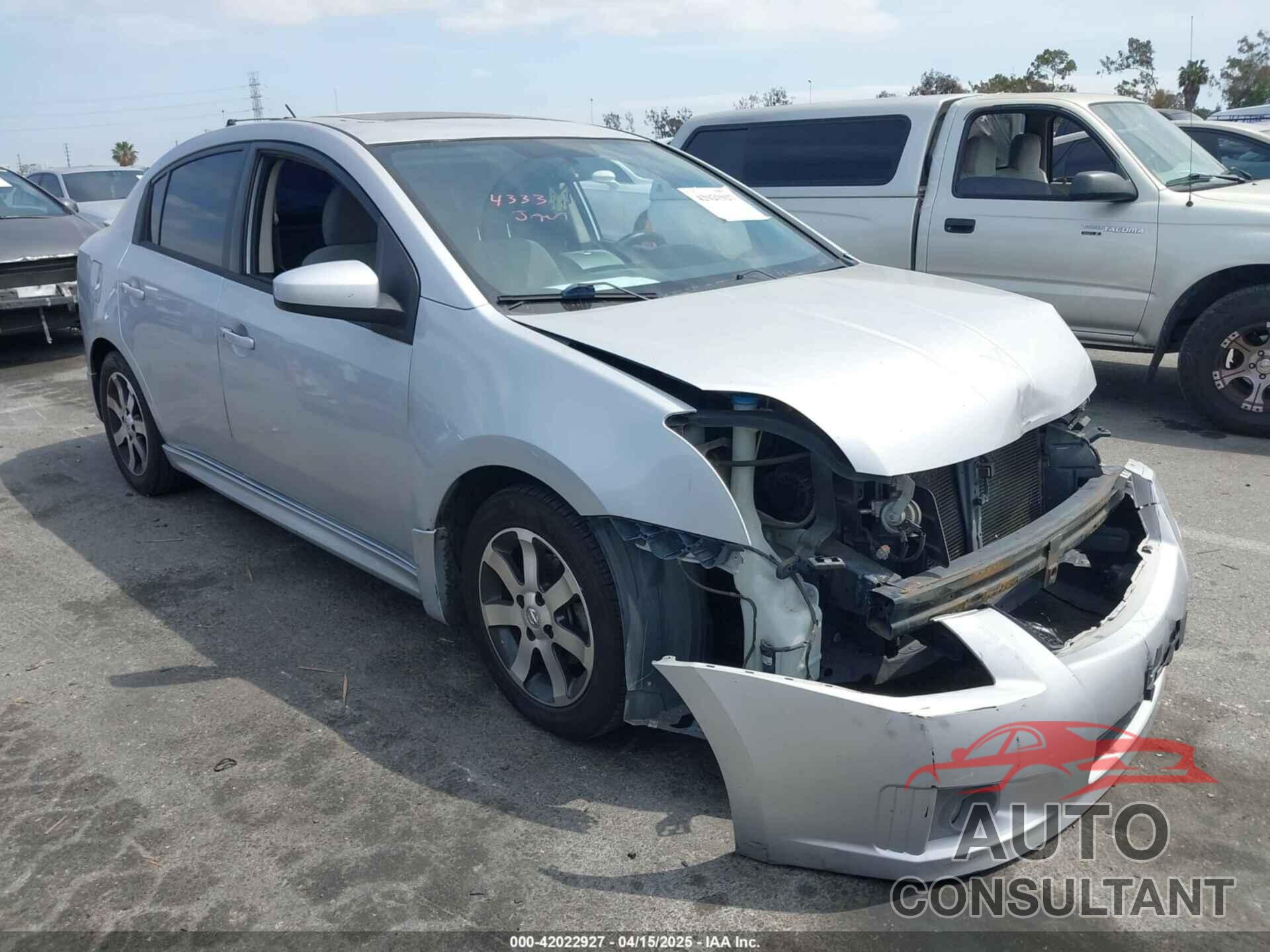 NISSAN SENTRA 2012 - 3N1AB6AP9CL651179