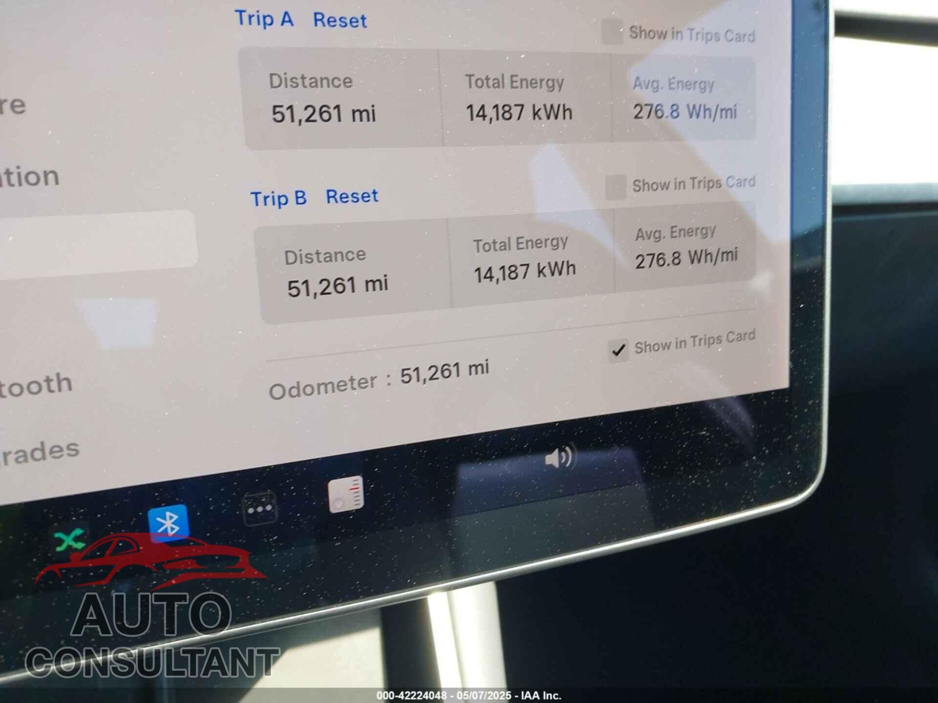 TESLA MODEL 3 2019 - 5YJ3E1EB9KF526596