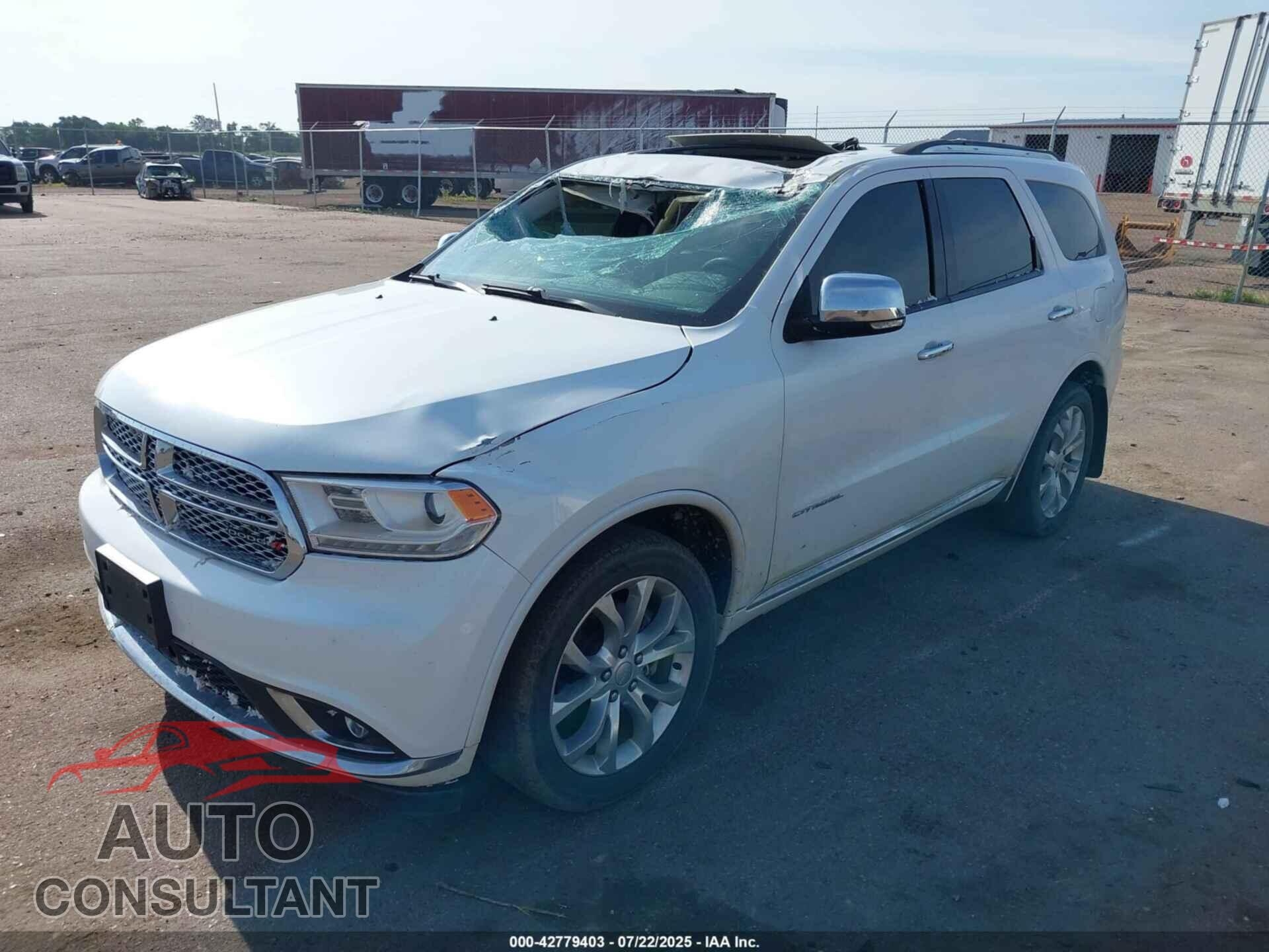 DODGE DURANGO 2017 - 1C4RDJEGXHC840031
