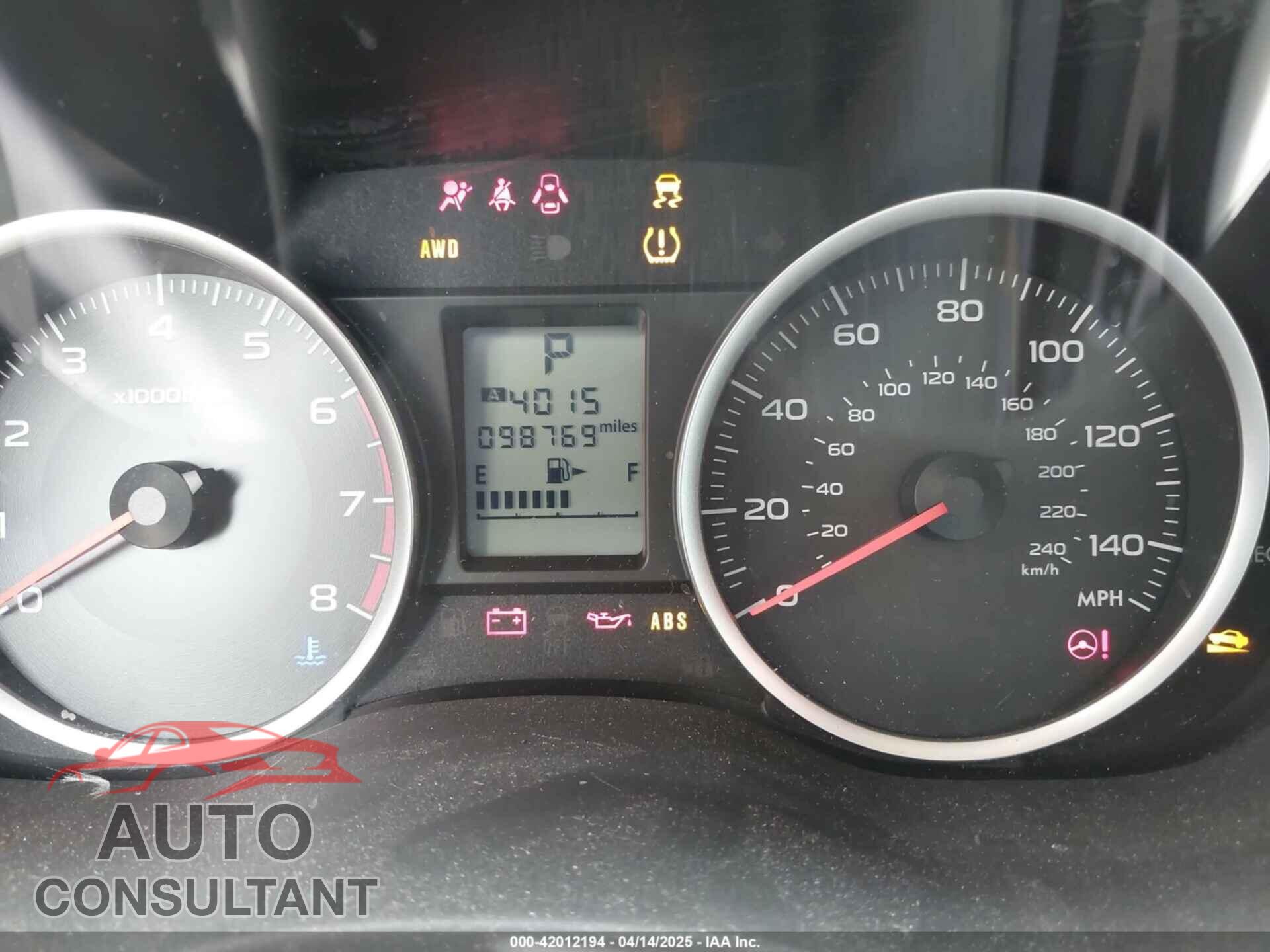 SUBARU FORESTER 2014 - JF2SJAEC9EH443773