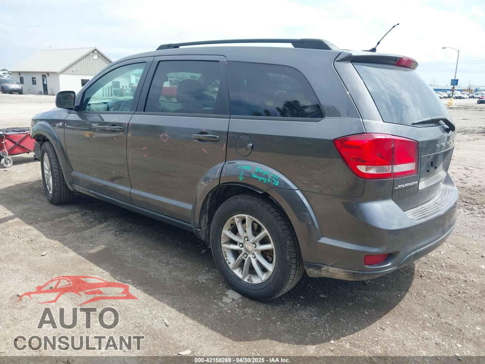 DODGE JOURNEY 2015 - 3C4PDCBB3FT627791