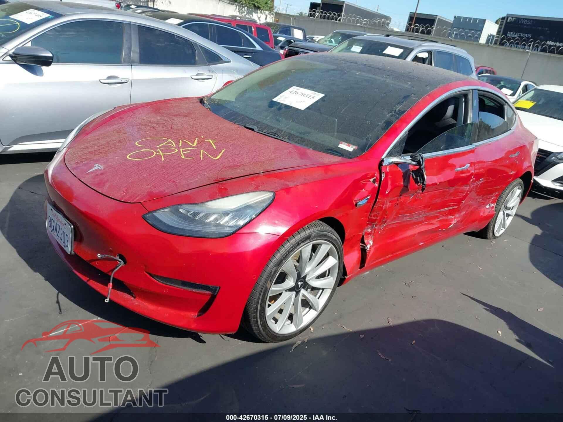 TESLA MODEL 3 2018 - 5YJ3E1EA5JF102855