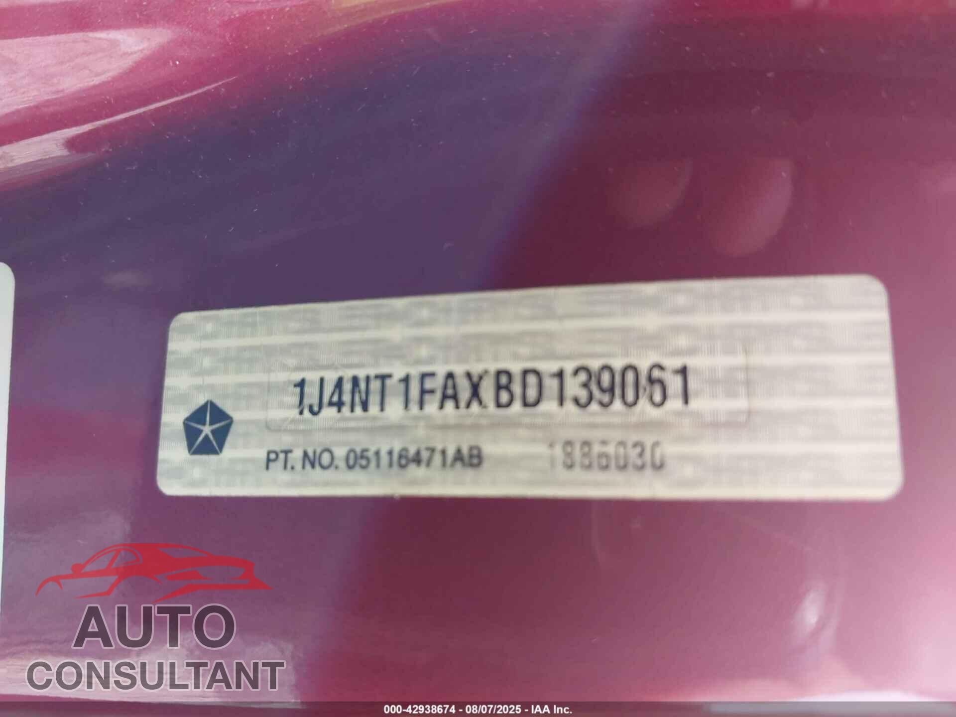 JEEP COMPASS 2011 - 1J4NT1FAXBD139061