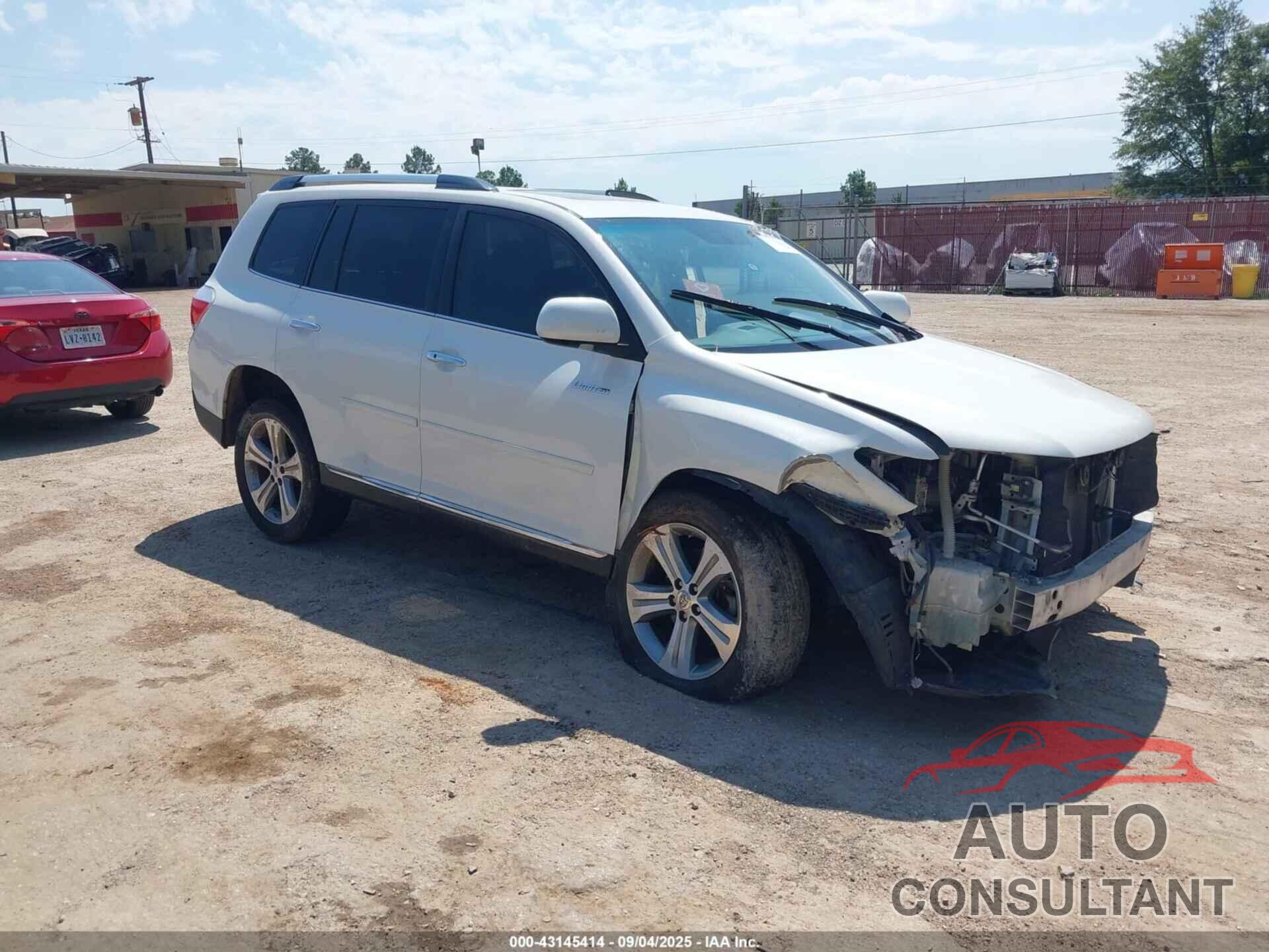 TOYOTA HIGHLANDER 2012 - 5TDYK3EH3CS079923