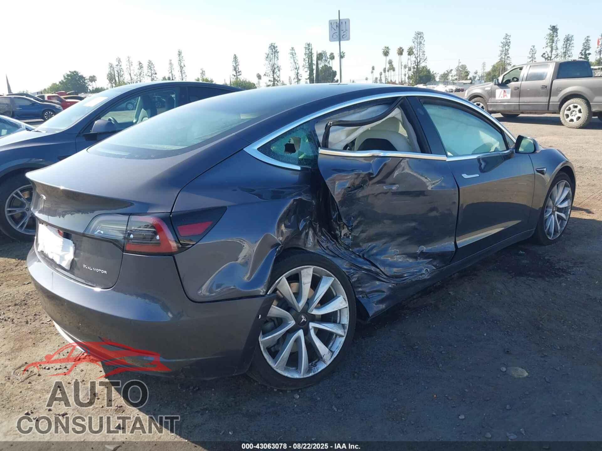 TESLA MODEL 3 2019 - 5YJ3E1EB6KF195542