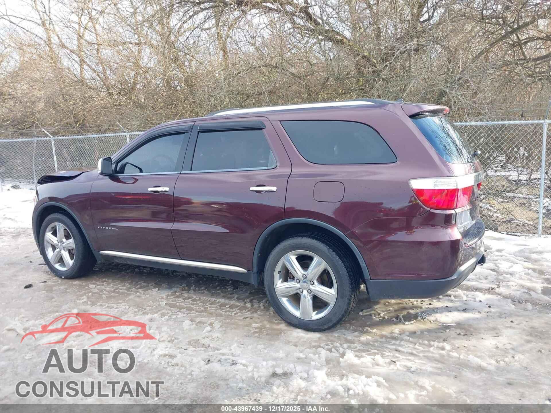 DODGE DURANGO 2012 - 1C4RDJEG5CC336544