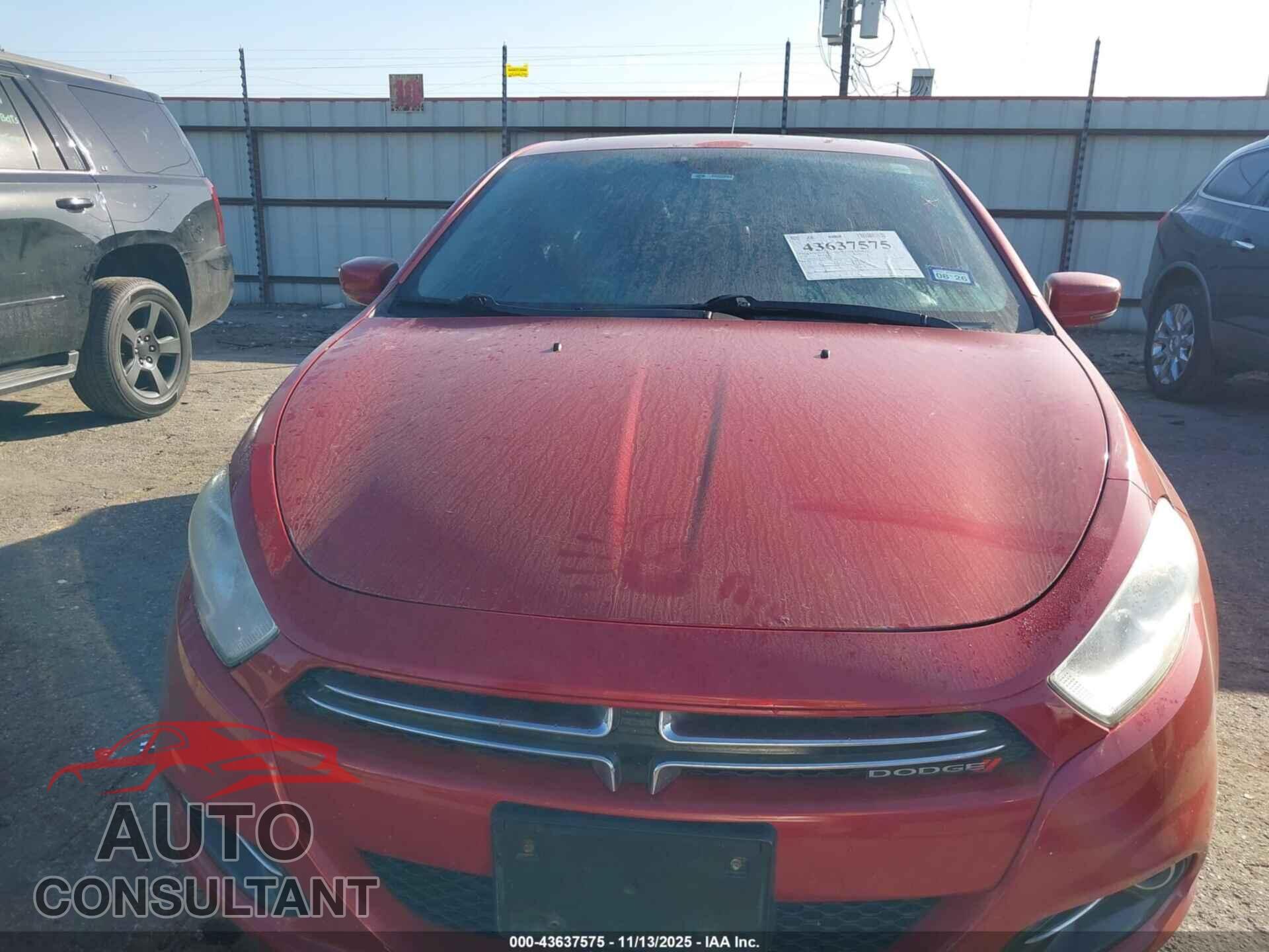 DODGE DART 2014 - 1C3CDFCB7ED719767