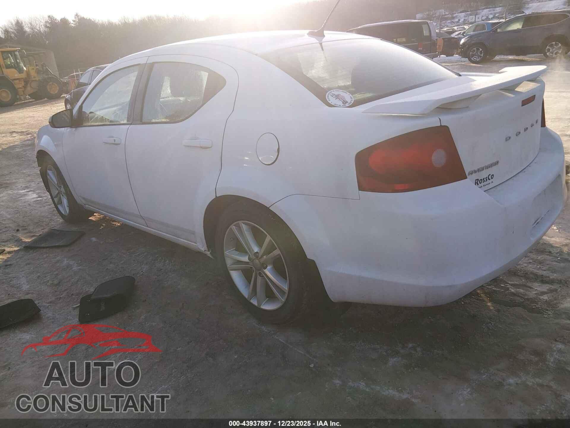 DODGE AVENGER 2012 - 1C3CDZAG5CN254591