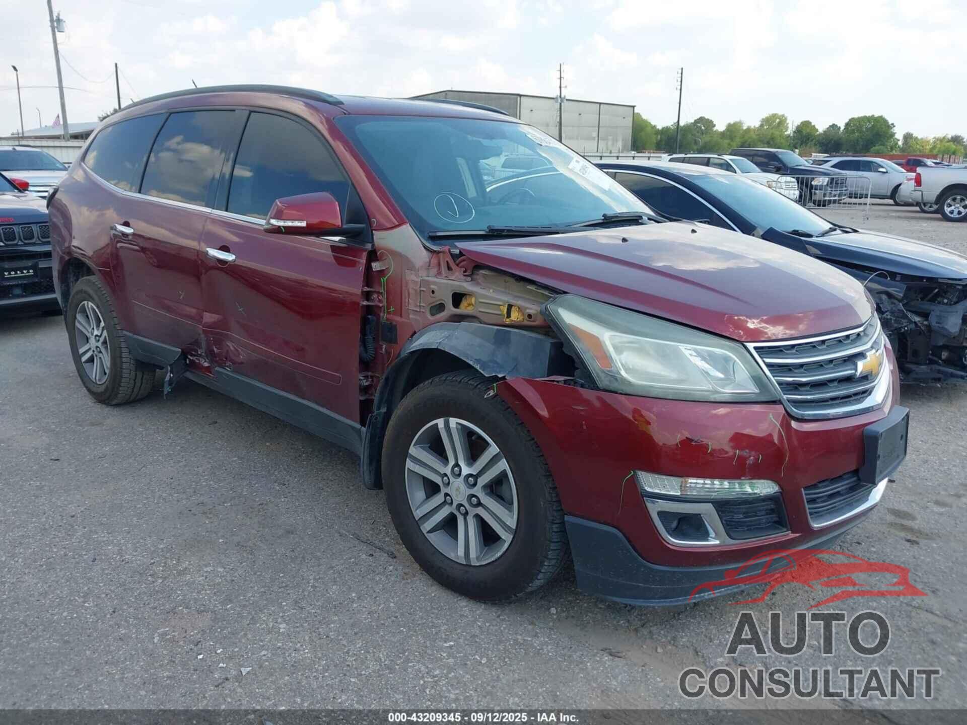 CHEVROLET TRAVERSE 2016 - 1GNKRGKD8GJ296758