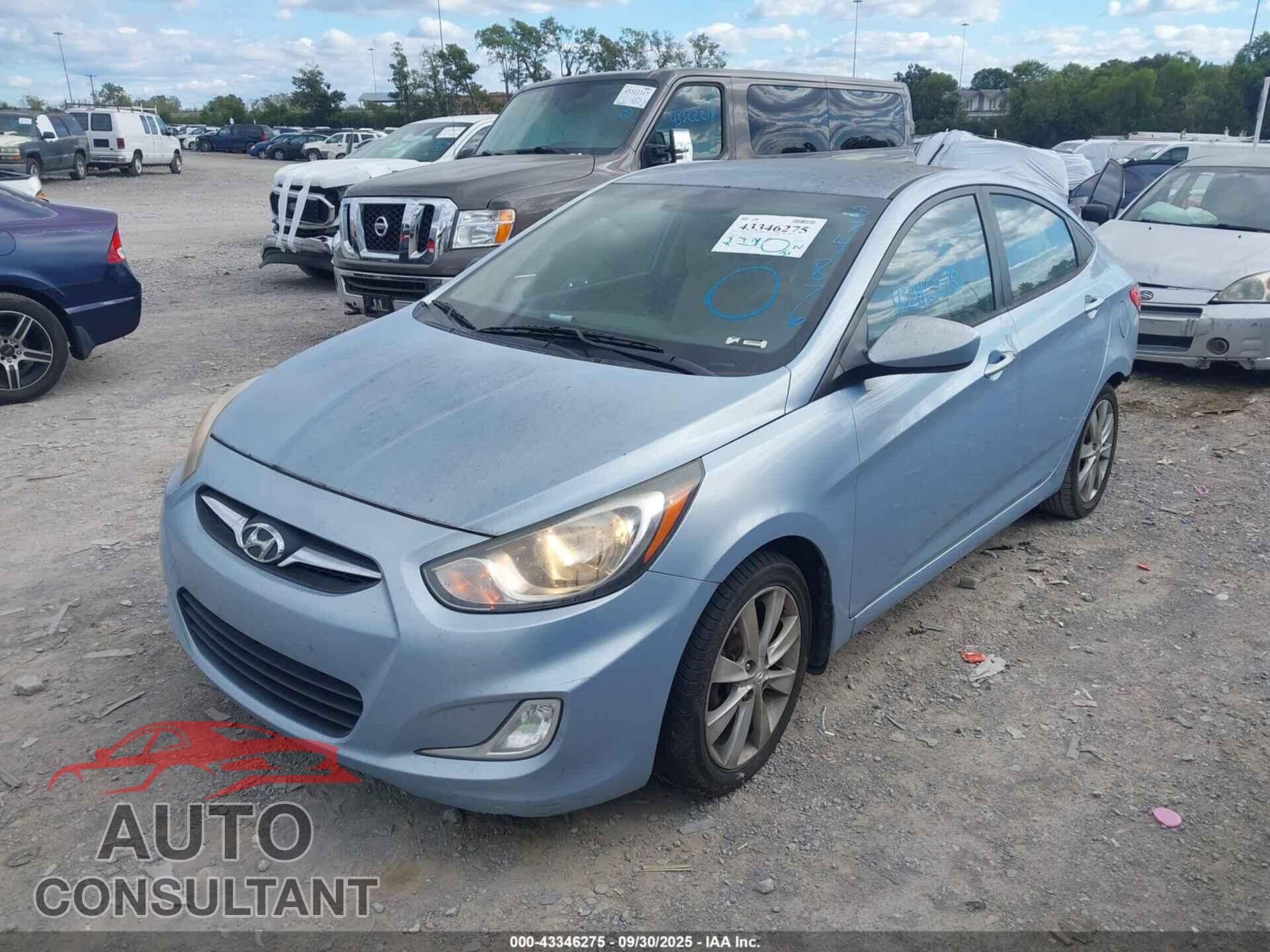 HYUNDAI ACCENT 2013 - KMHCU4AE7DU374876