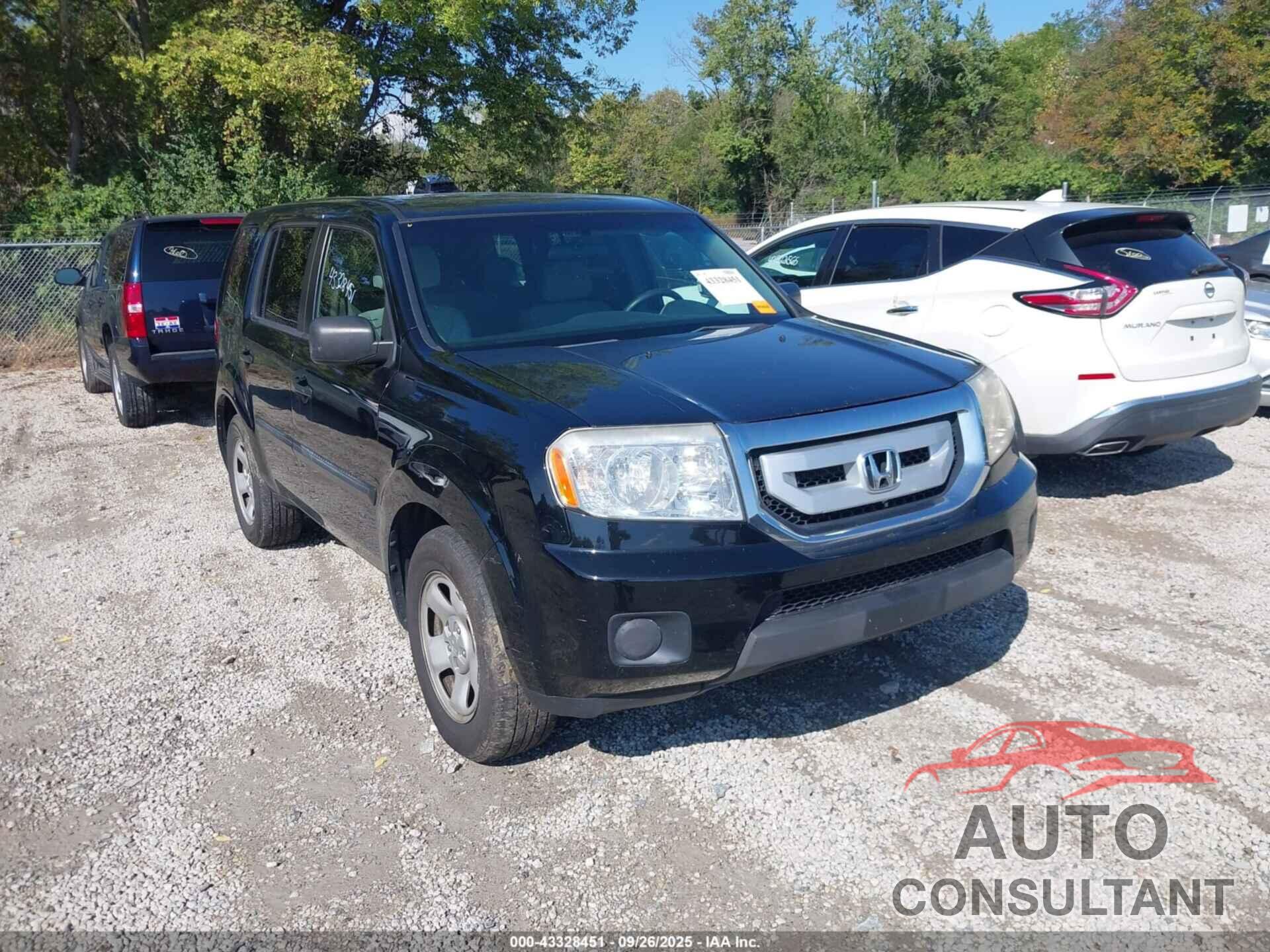 HONDA PILOT 2011 - 5FNYF4H23BB106090