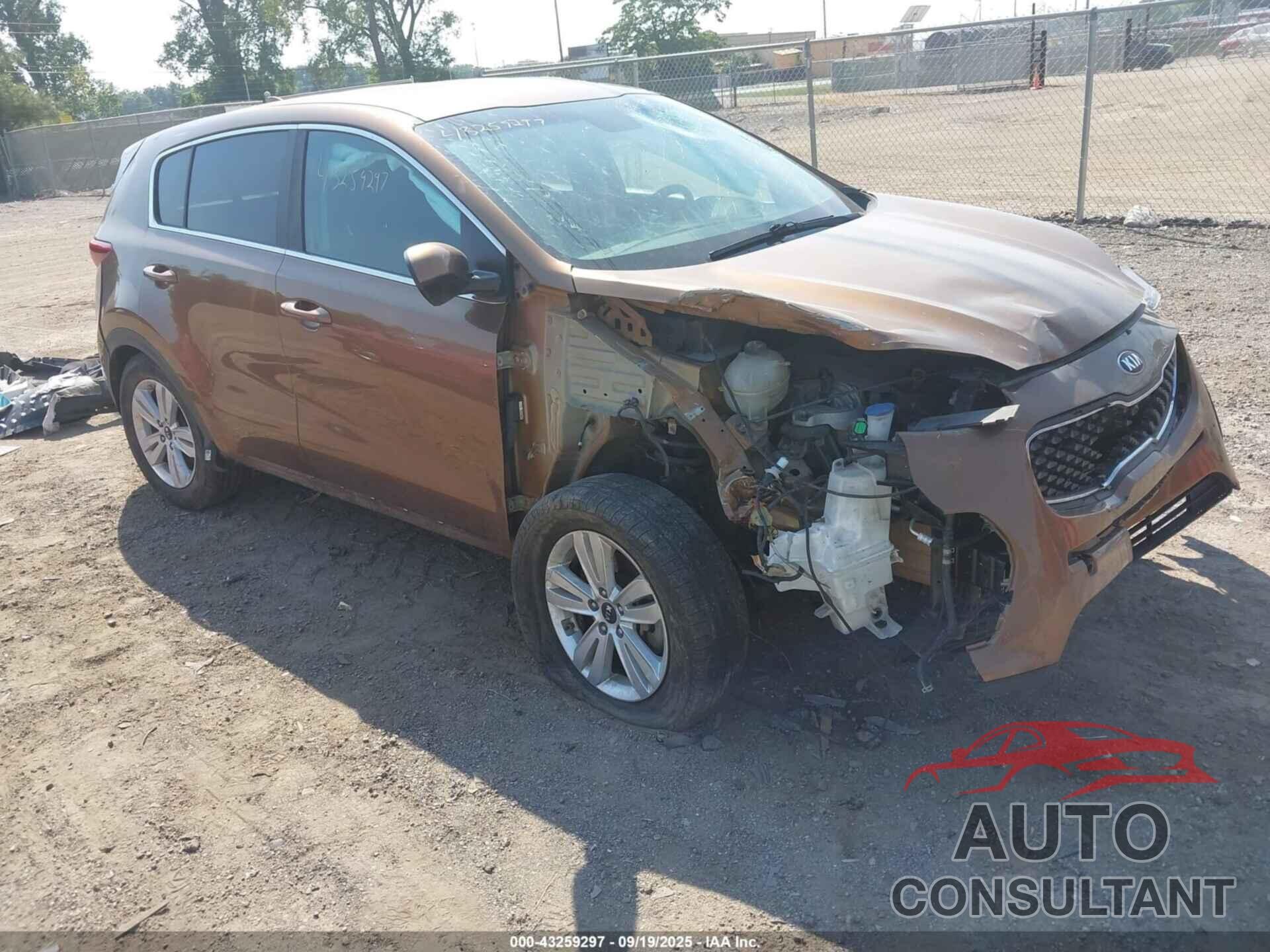 KIA SPORTAGE 2018 - KNDPM3AC6J7313057
