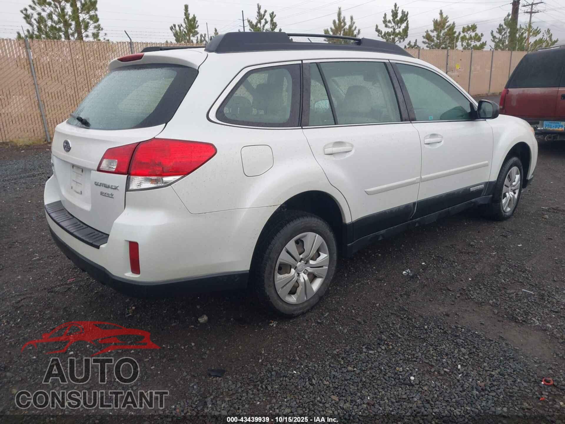 SUBARU OUTBACK 2012 - 4S4BRBAC2C3205904