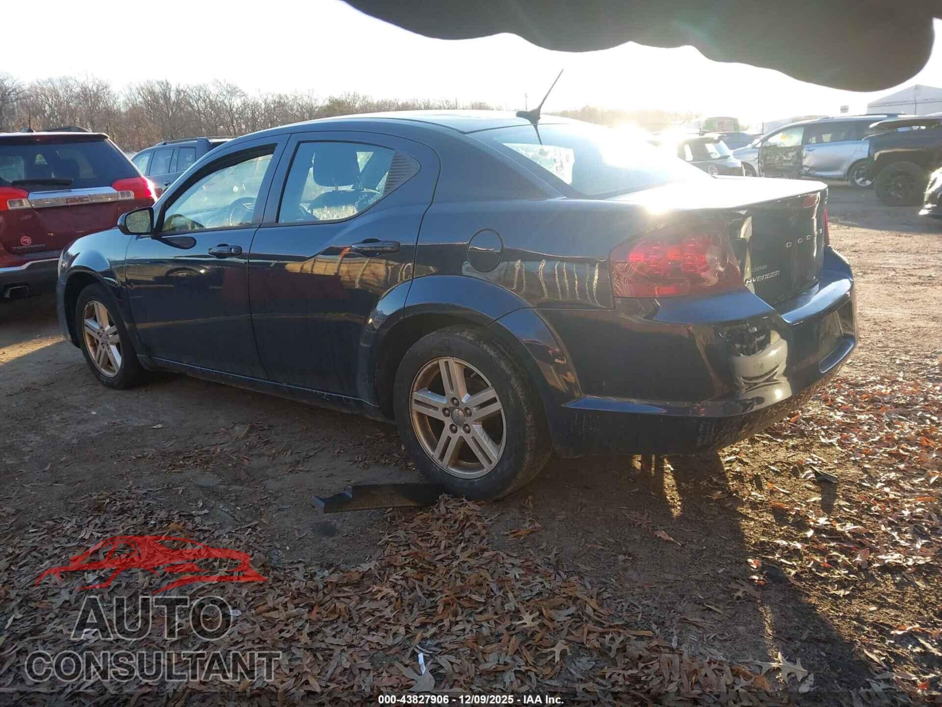 DODGE AVENGER 2013 - 1C3CDZCB5DN603686