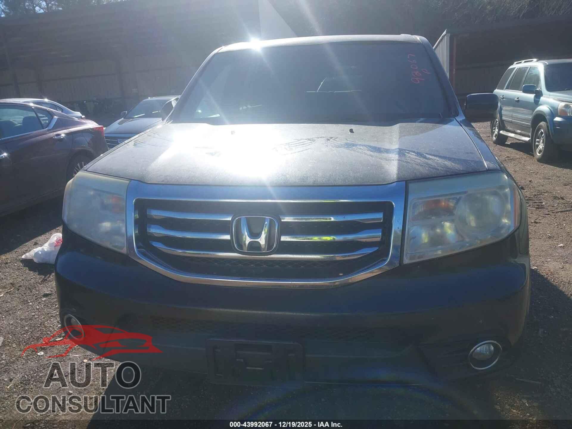 HONDA PILOT 2012 - 5FNYF3H43CB014829