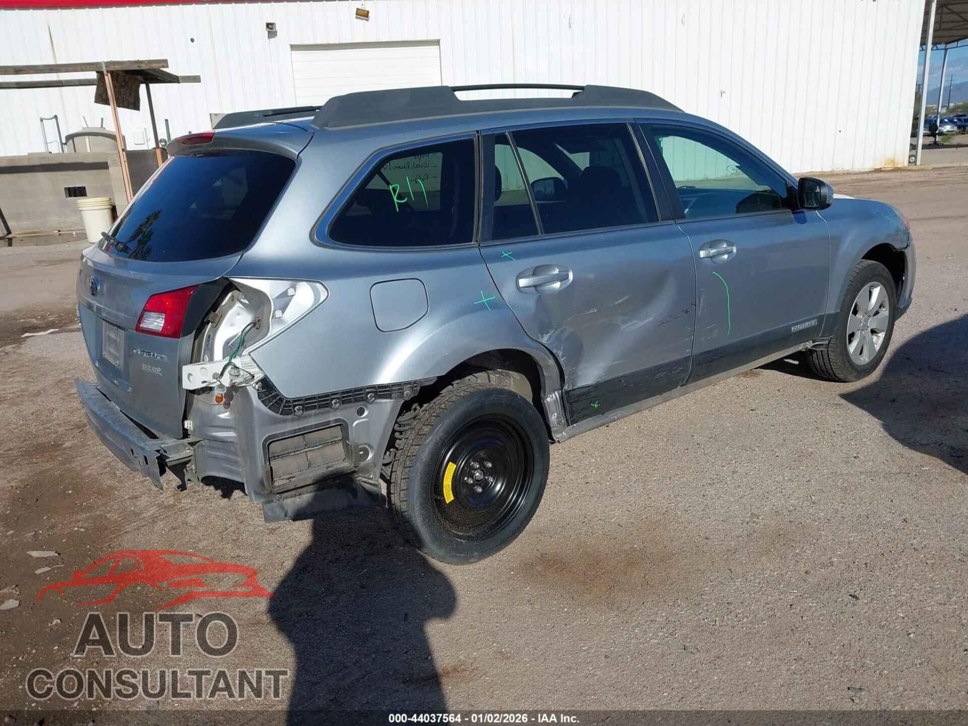 SUBARU OUTBACK 2012 - 4S4BRBBC6C3227516