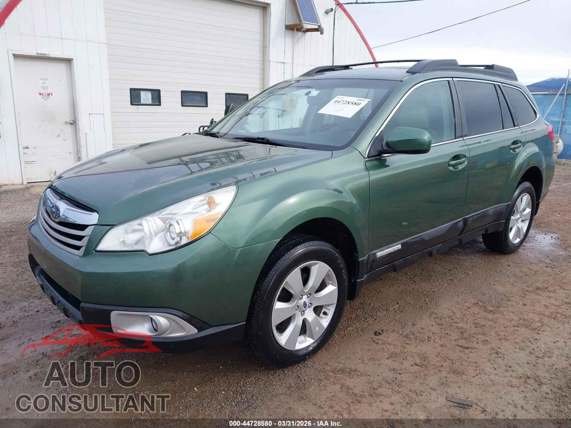 SUBARU OUTBACK 2012 - 4S4BRBLC6C3203621