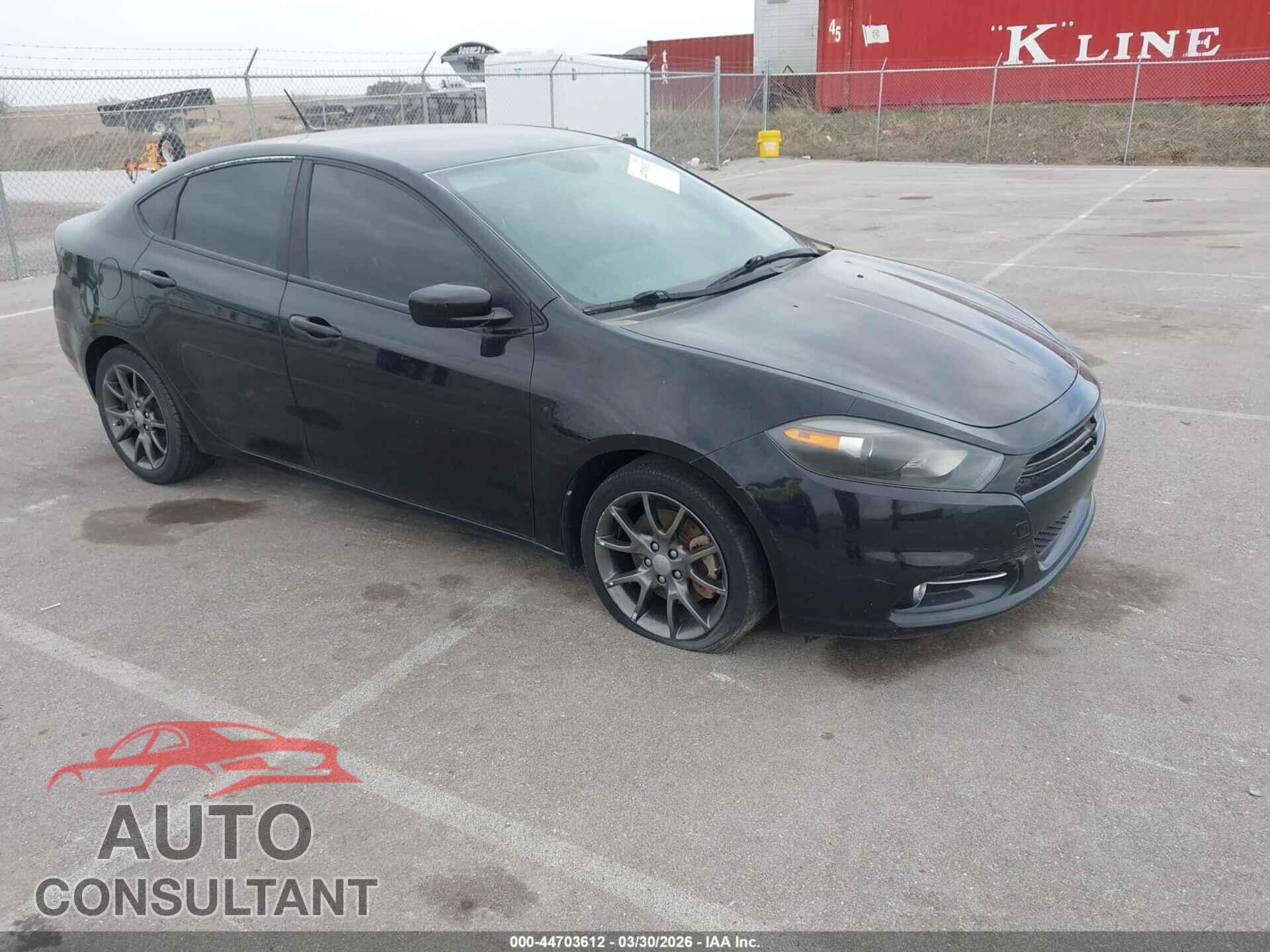 DODGE DART 2013 - 1C3CDFBA2DD123022