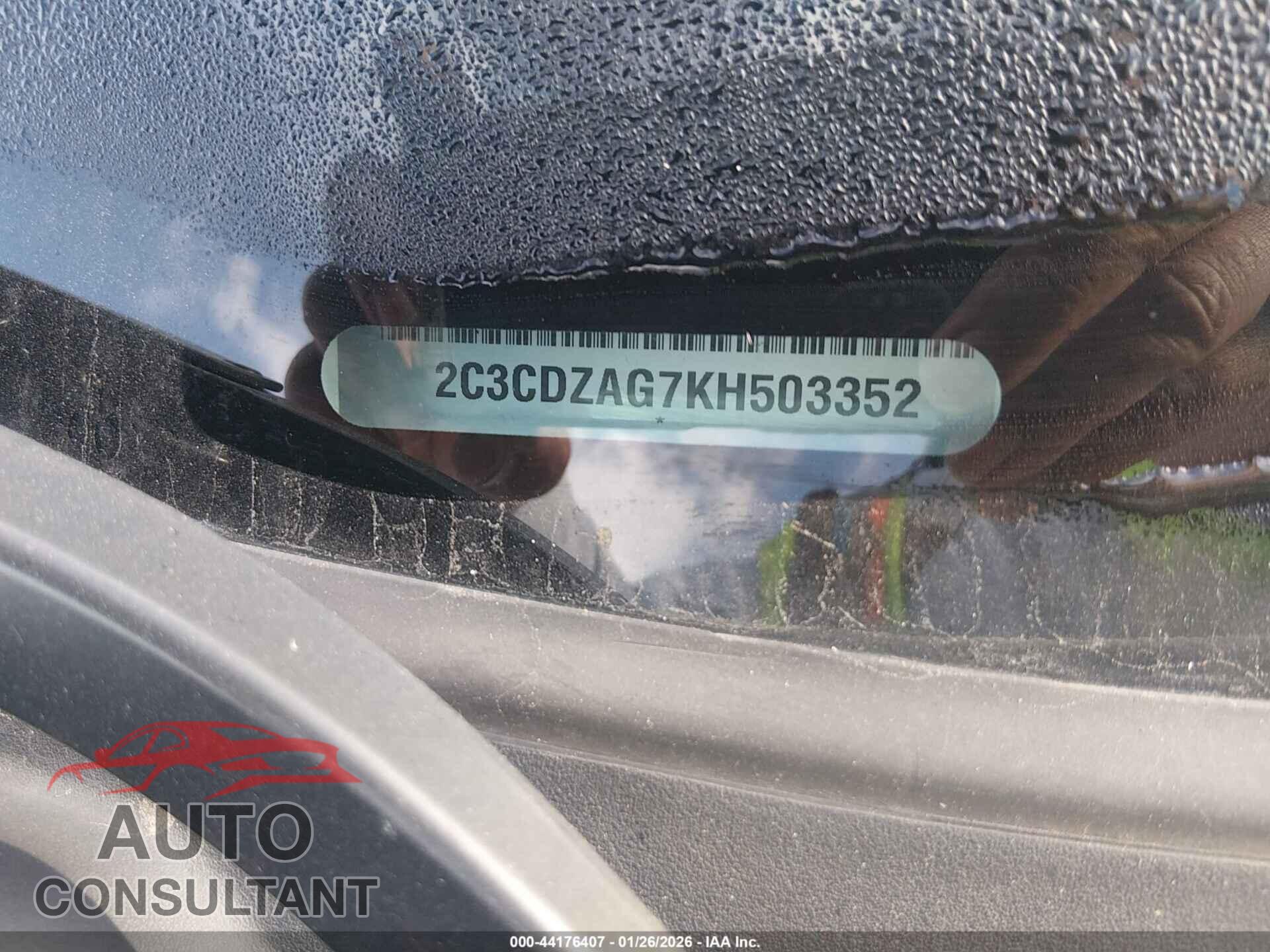 DODGE CHALLENGER 2019 - 2C3CDZAG7KH503352