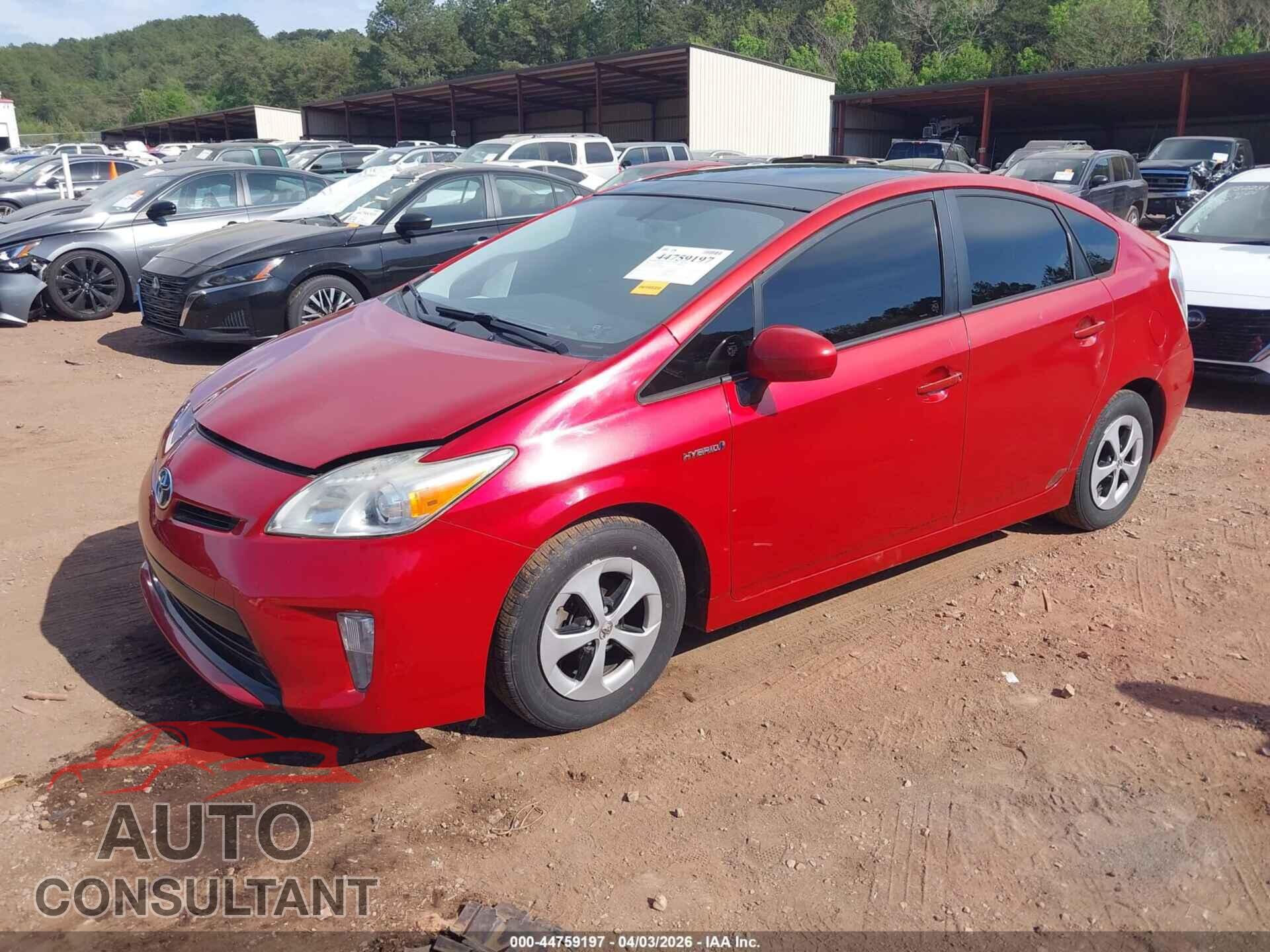 TOYOTA PRIUS 2012 - JTDKN3DU2C1546726