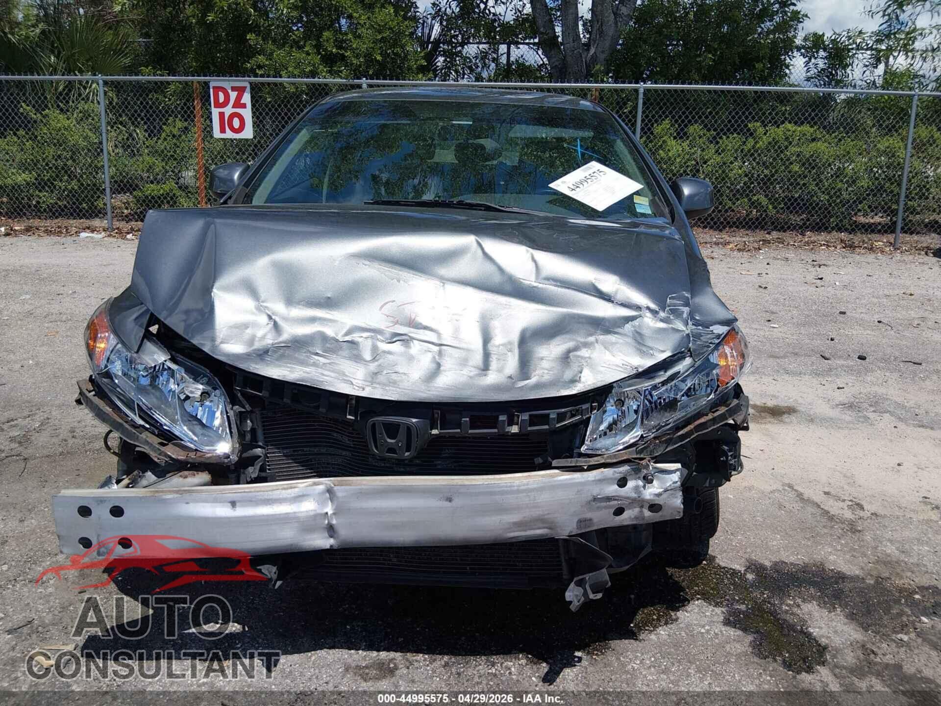 HONDA CIVIC 2012 - 19XFB2F59CE040124