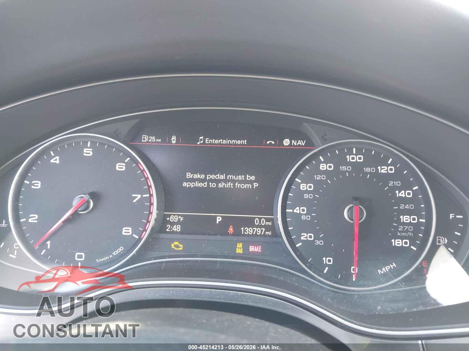 AUDI A6 2012 - WAUDFAFC3CN163690