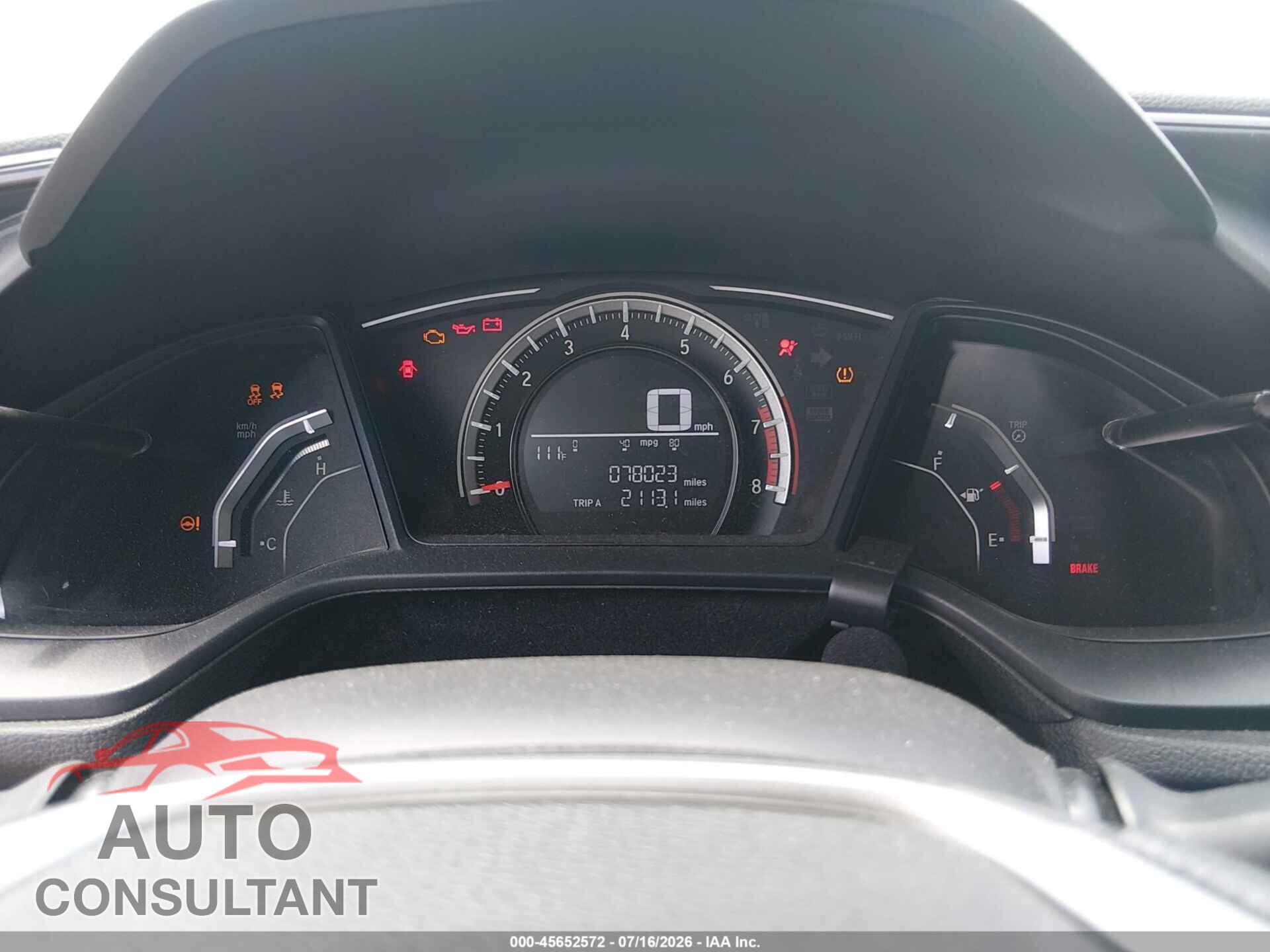 HONDA CIVIC 2017 - 2HGFC2E57HH568305